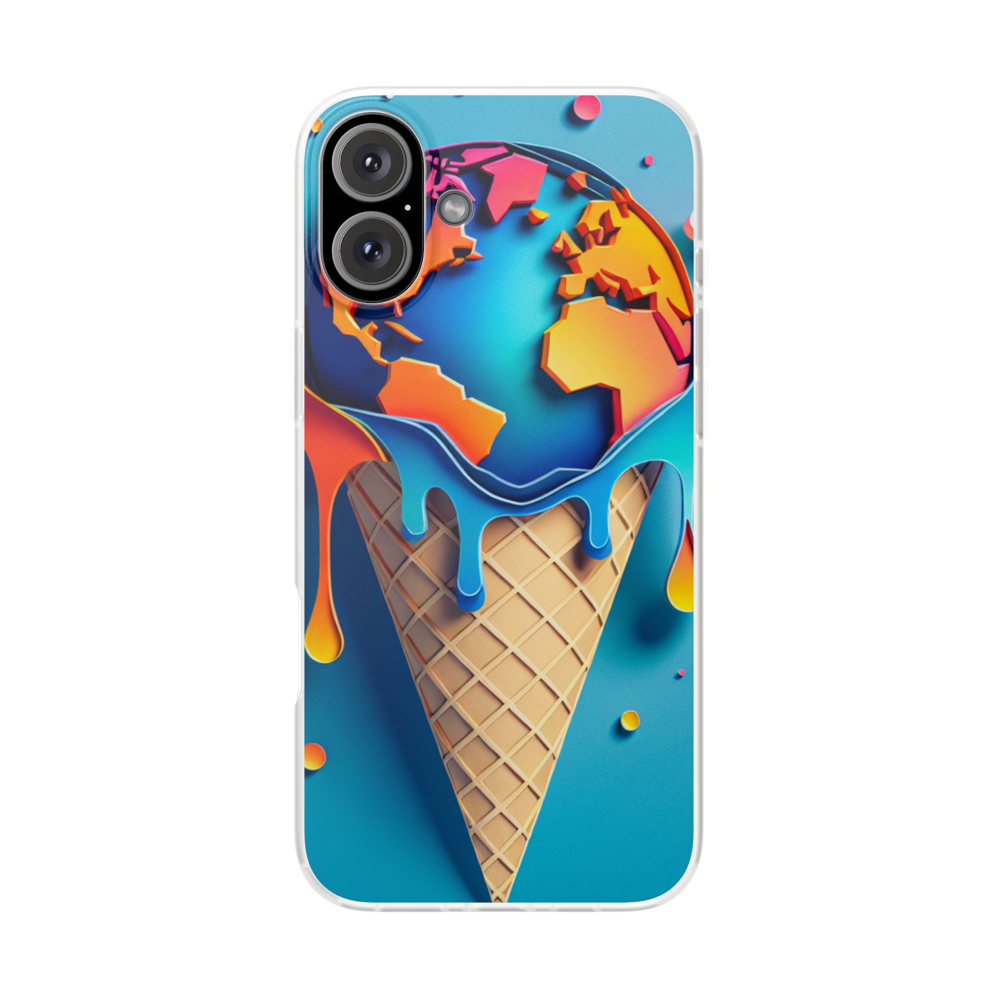Earth Ice Cream Sleek Resistant Mobile Phone Back Case iPhone & Samsung S Series