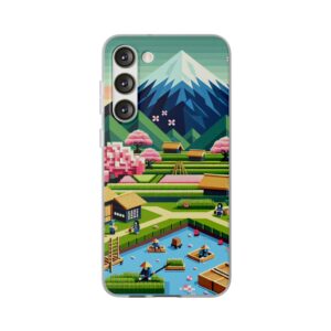 Pixelated Village Life Flexi Case