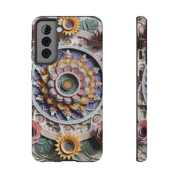 Floral Mandala Art Impact-Resistant Case - Image 2