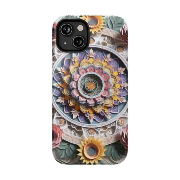 Floral Mandala Art Impact-Resistant Case - Image 5