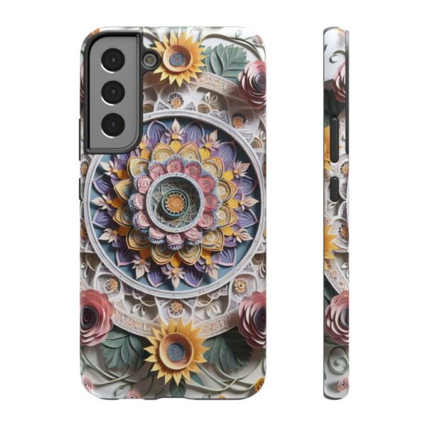 Floral Mandala Art Impact-Resistant Case - Image 3