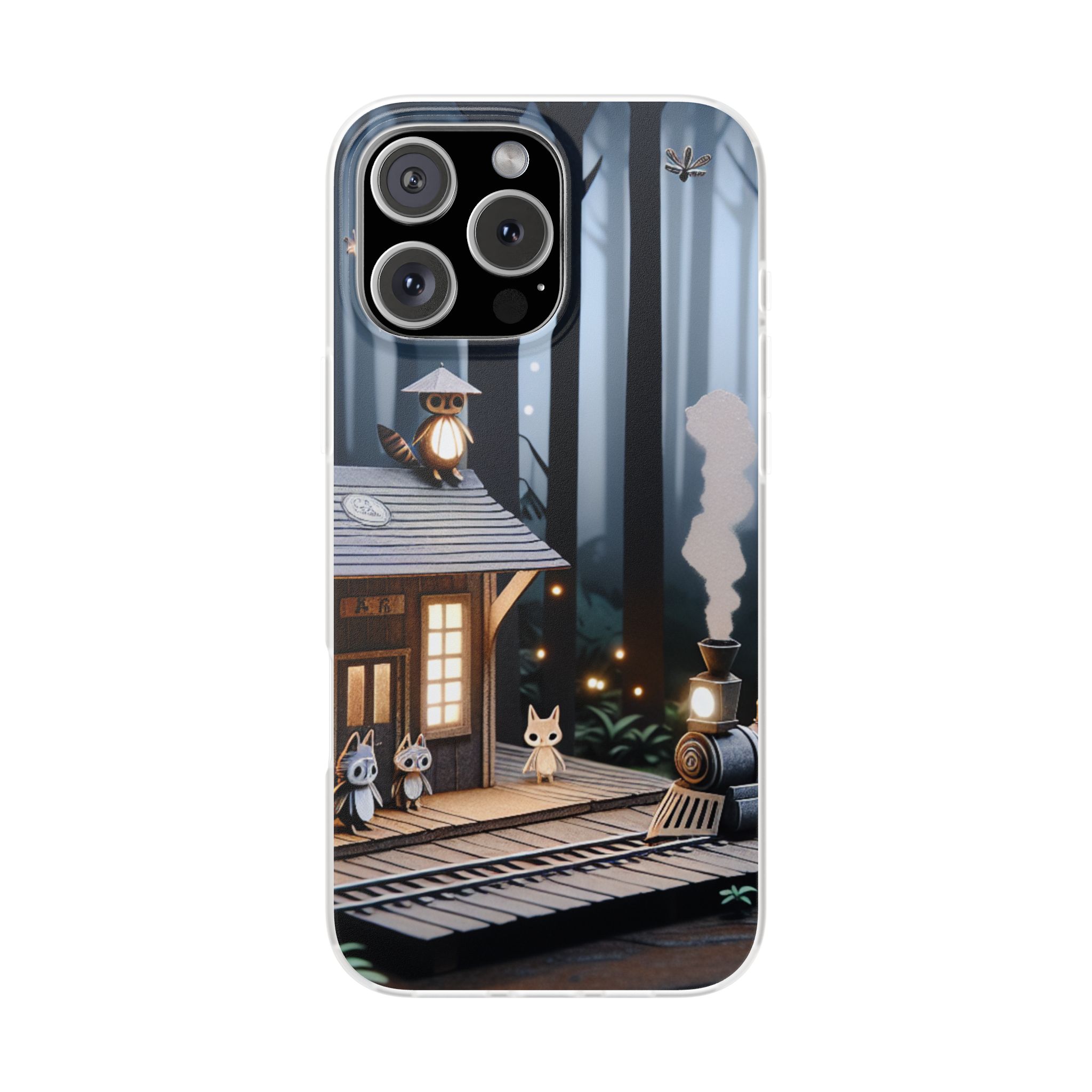 Forest Train Station Resistant Flexi Case