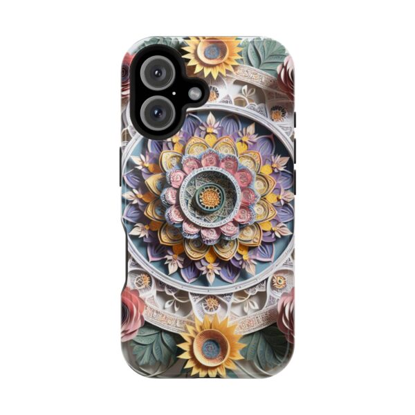 Floral Mandala Art Impact-Resistant Case - Image 6