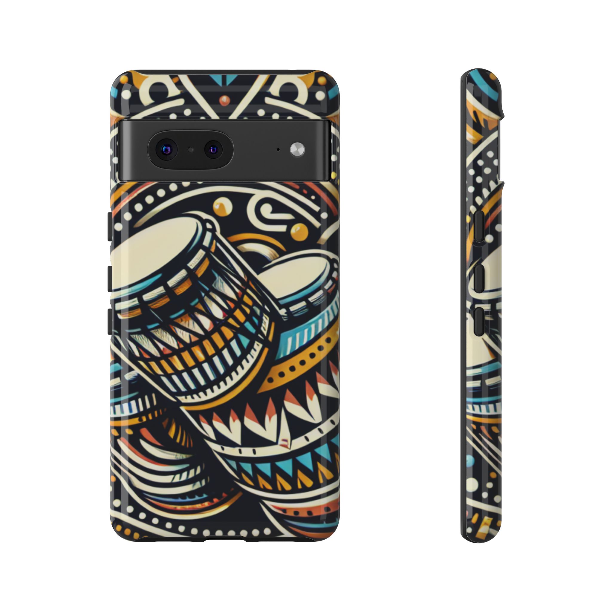 Artistic Drums Resistant Trendy Tough Phone Case - Image 5
