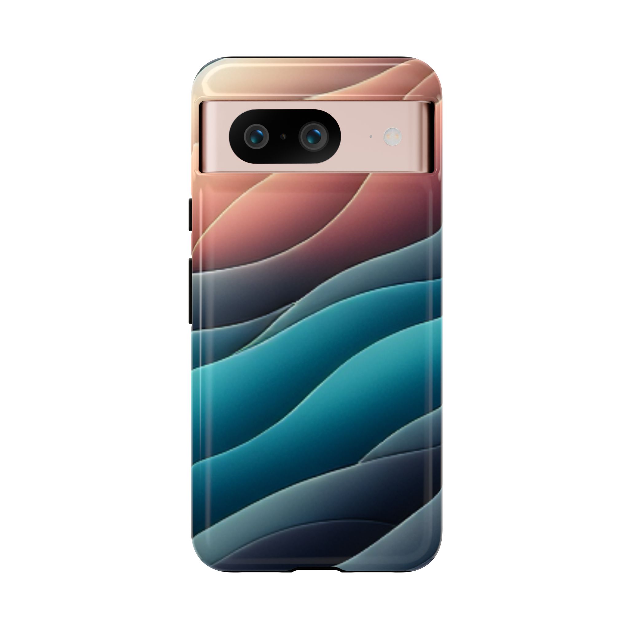 Color Layers Resistant Trendy Tough Phone Case - Image 3