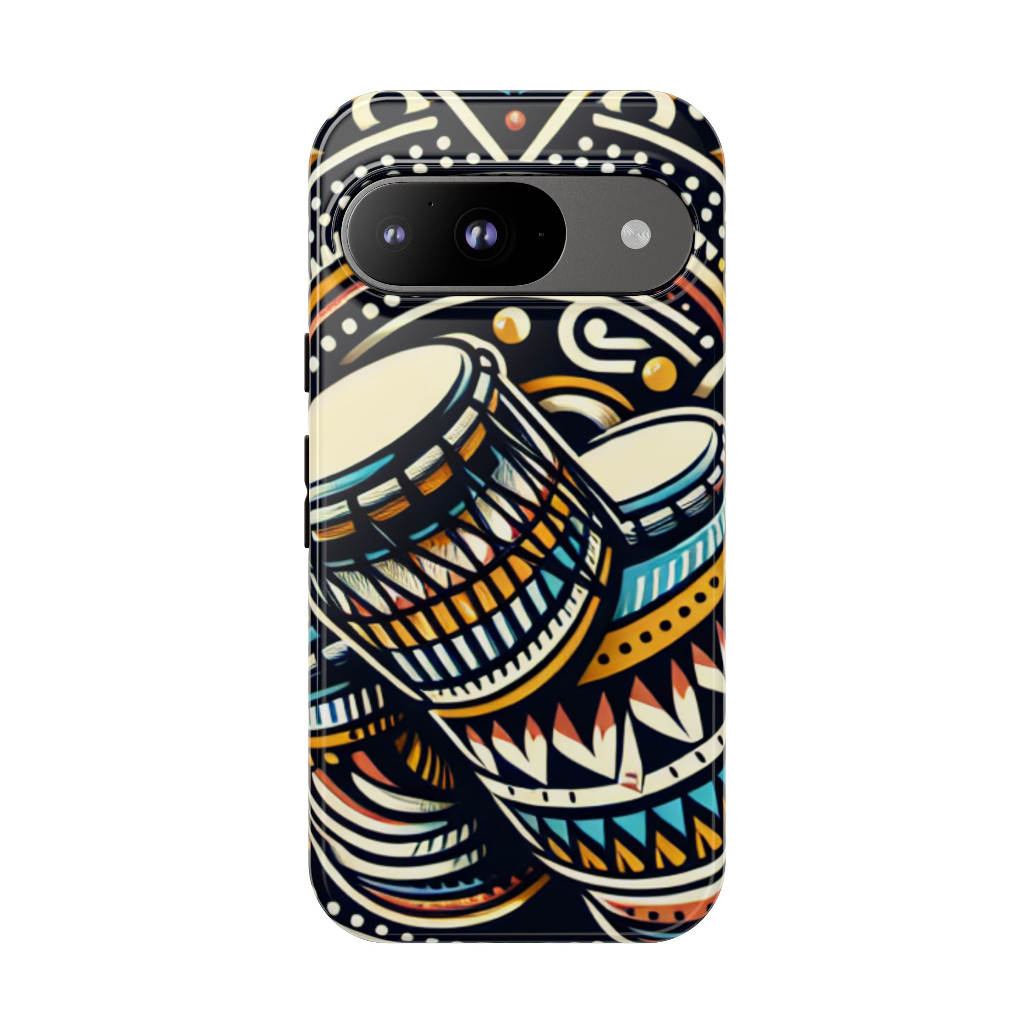 Artistic Drums Resistant Trendy Tough Phone Case - Image 2