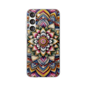 Lotus Mandala Theme Trendy Resistant Flexi Phone Back Case