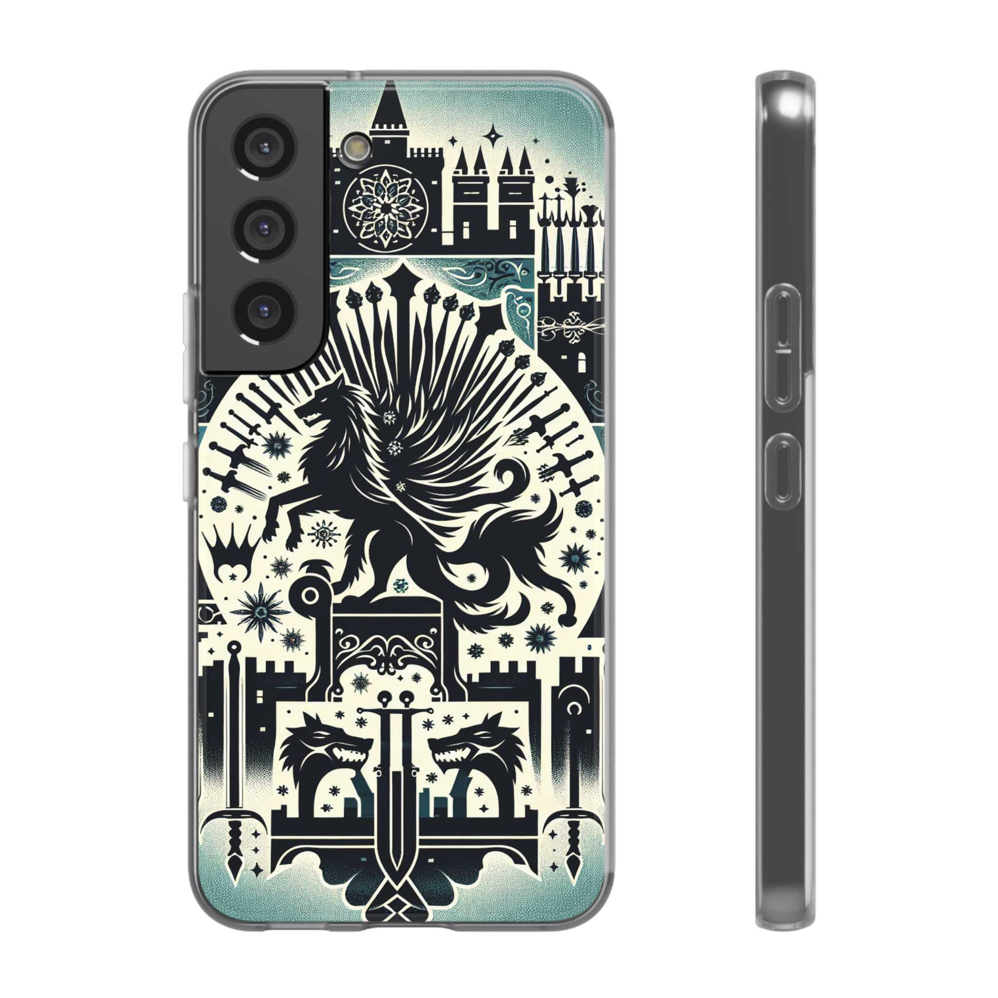Ancient King Crest Theme Trendy Resistant Flexi Phone Back Case - Image 5