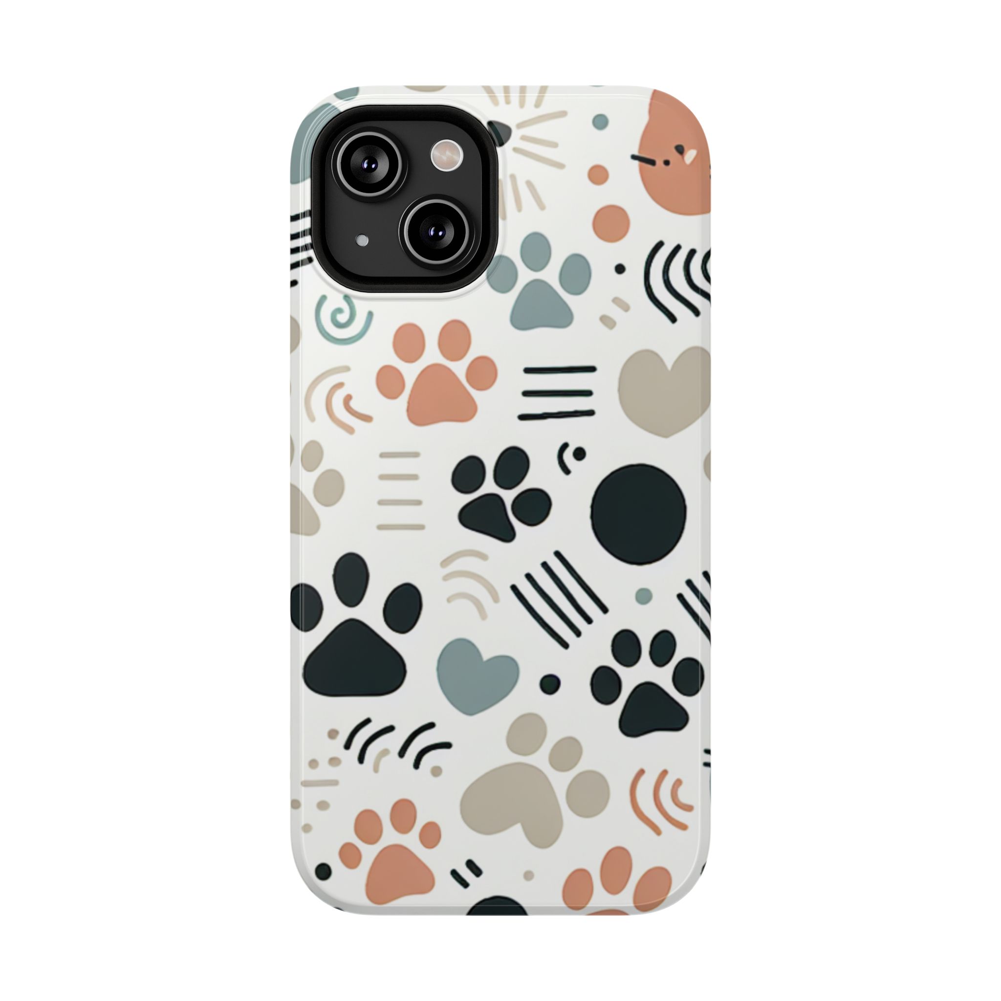 Animal Footprints Fun Impact-Resistant Phone Back Case - Image 7