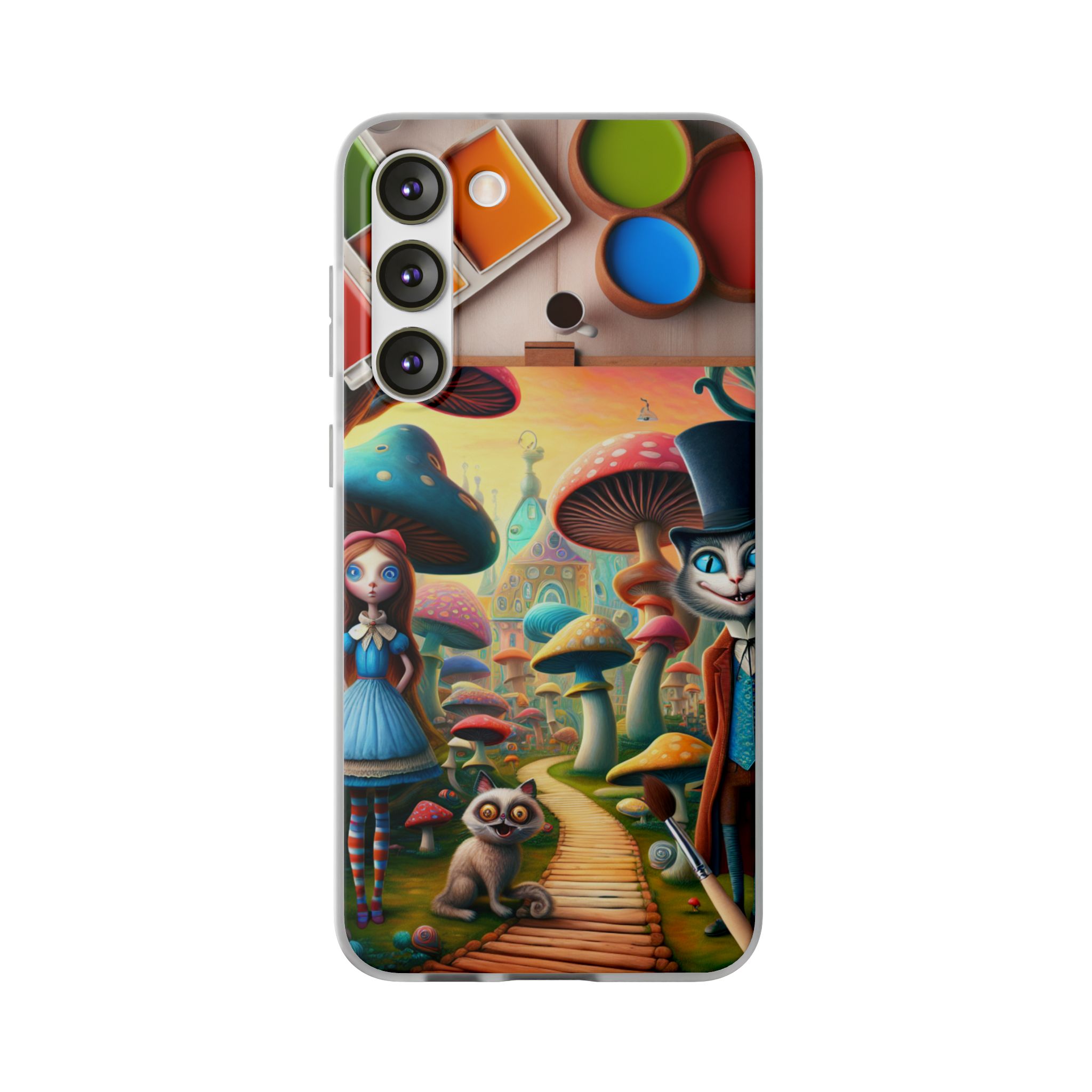 Mushroom Magical World Trendy Resistant Flexi Phone Back Case - Image 3