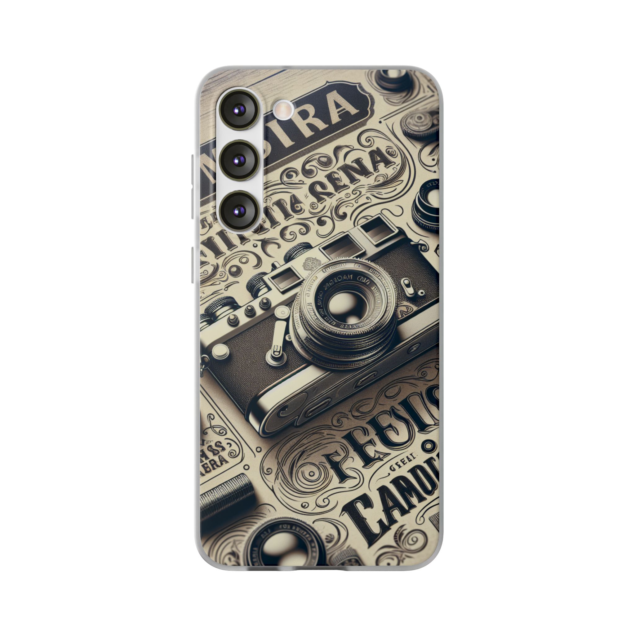 Classic Camera Trendy Resistant Flexi Phone Back Case - Image 5