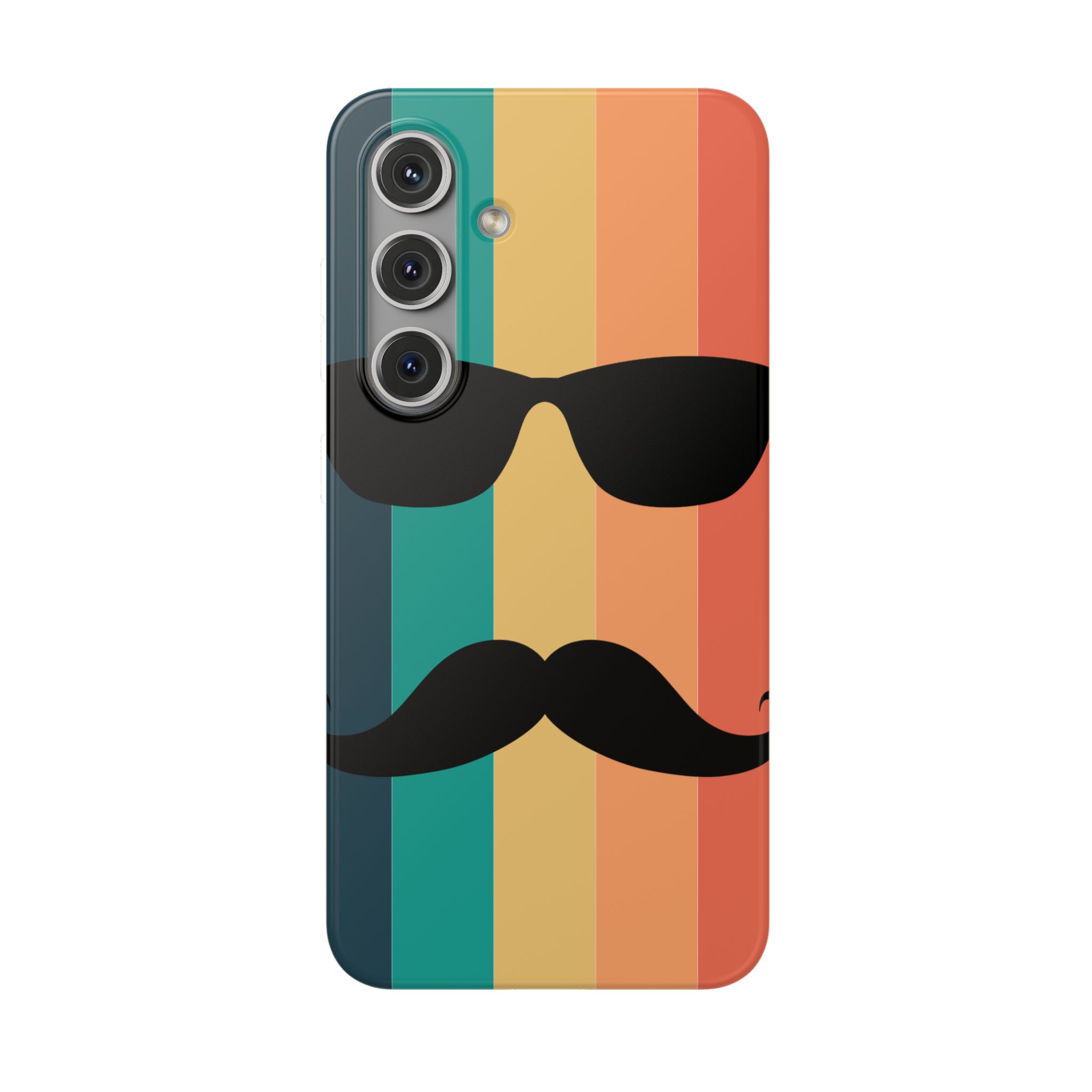 Sunglass & Moustache Trendy Resistant Flexi Case - Image 7