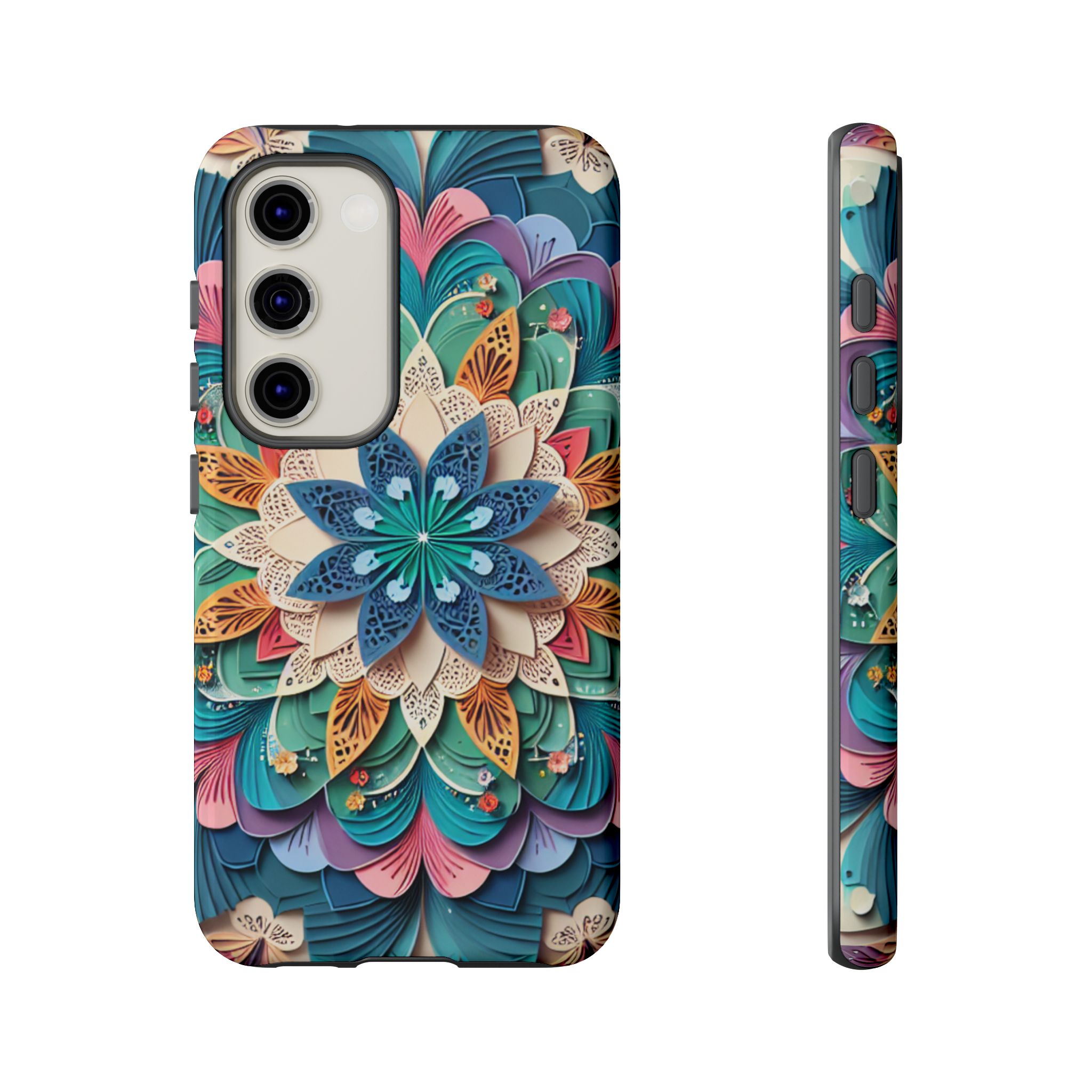 Butterfly Themed Mandala Trendy Tough Case - Image 5