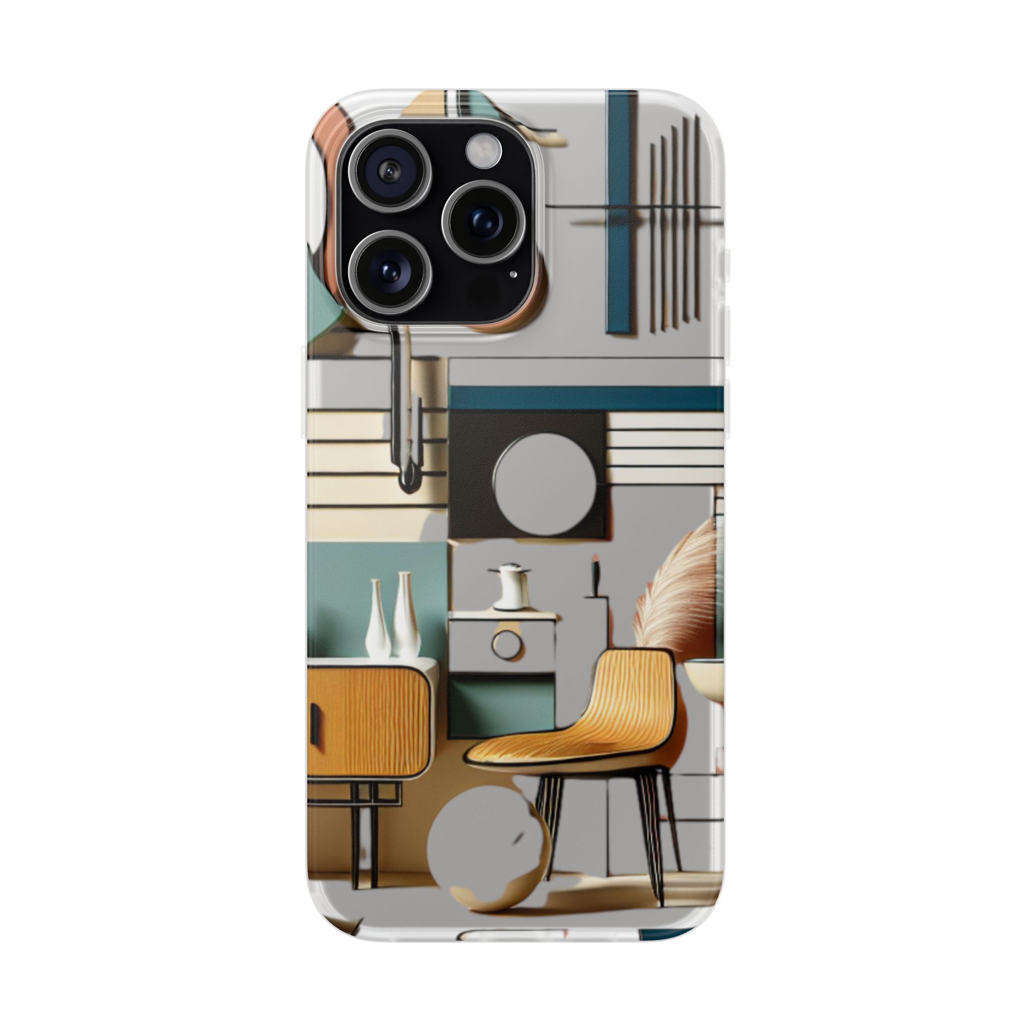 Modern House Trendy Resistant Flexi Phone Back Case - Image 3