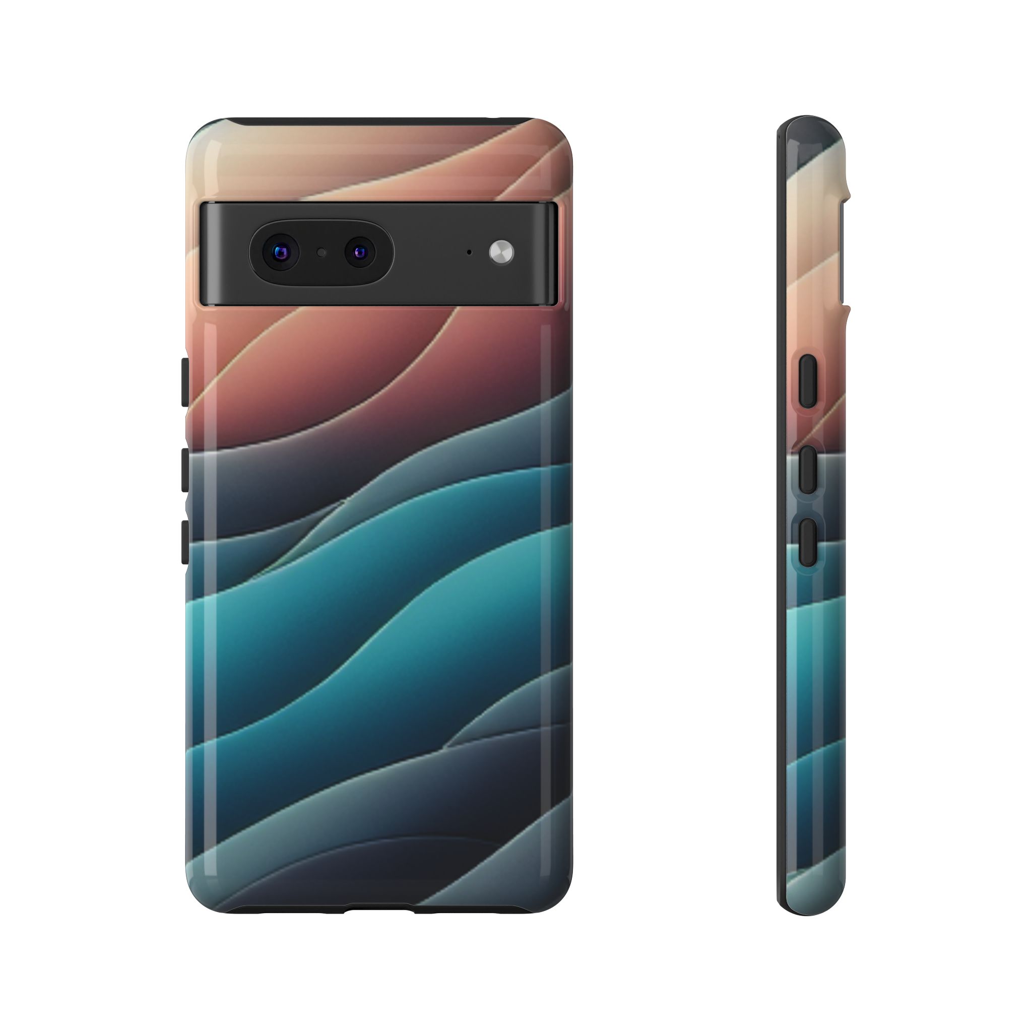 Color Layers Resistant Trendy Tough Phone Case - Image 4