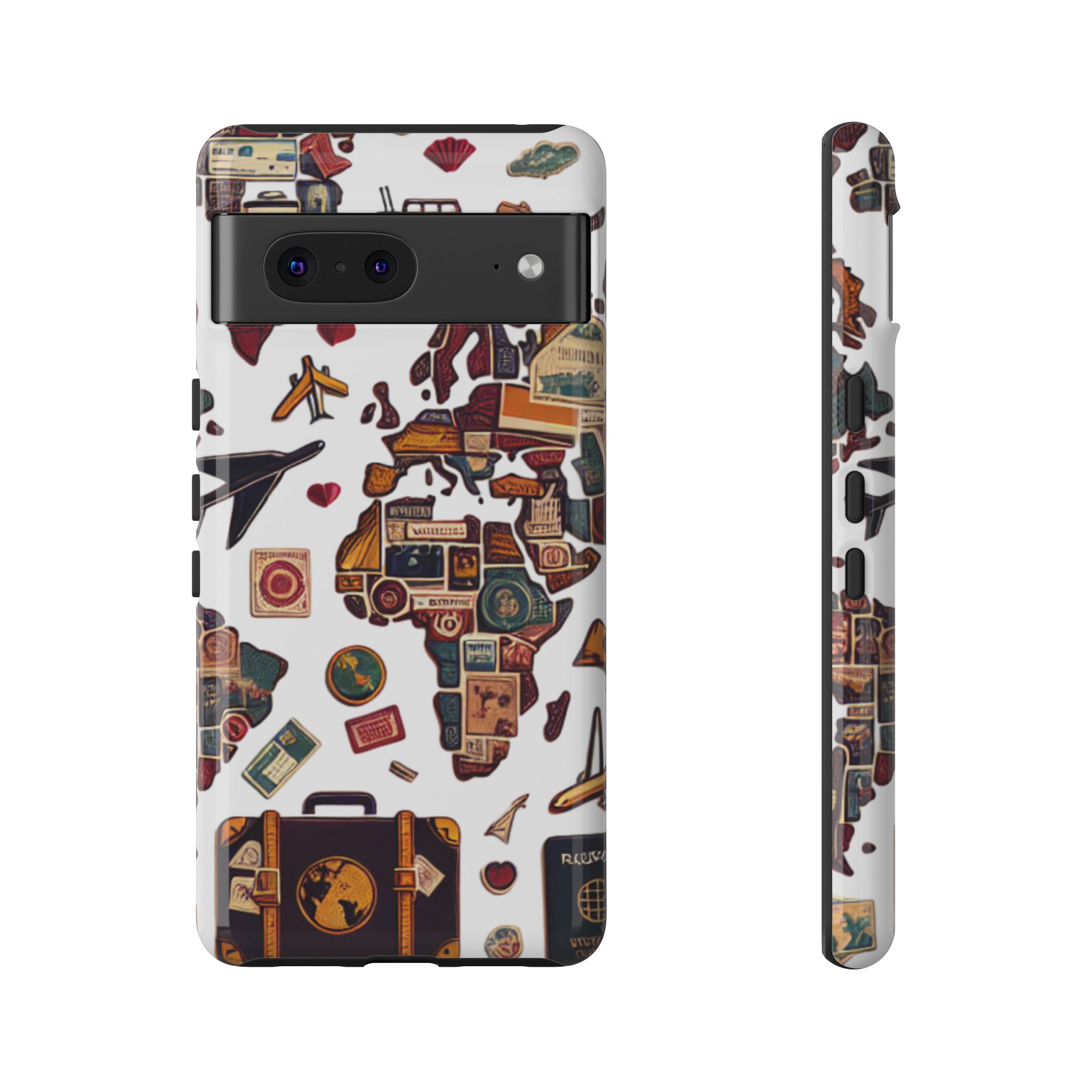 World Travel Trendy Sleek Resistant Tough Phone Case - Image 5