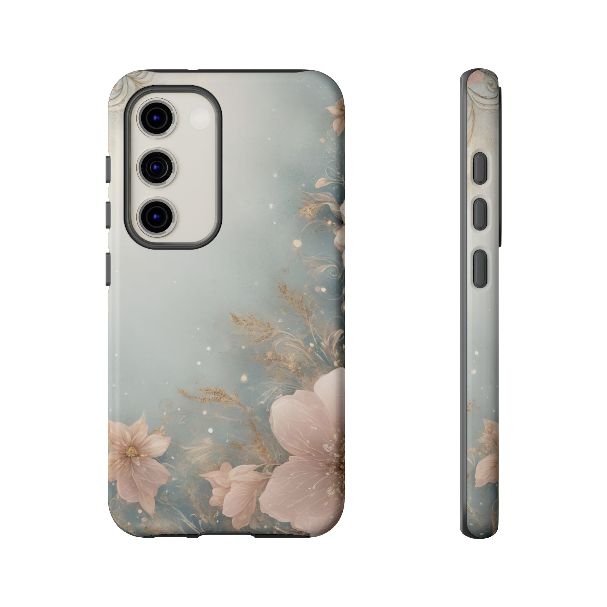 Floral Sparkling Resistant Trendy Tough Phone Case - Image 8