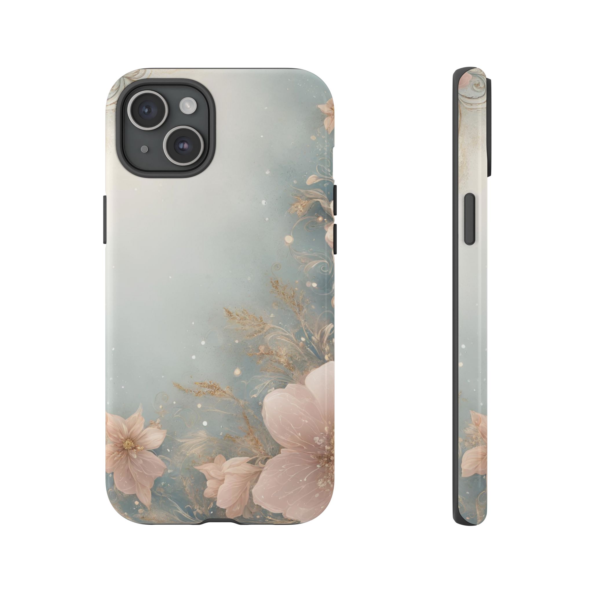Floral Sparkling Resistant Trendy Tough Phone Case - Image 9