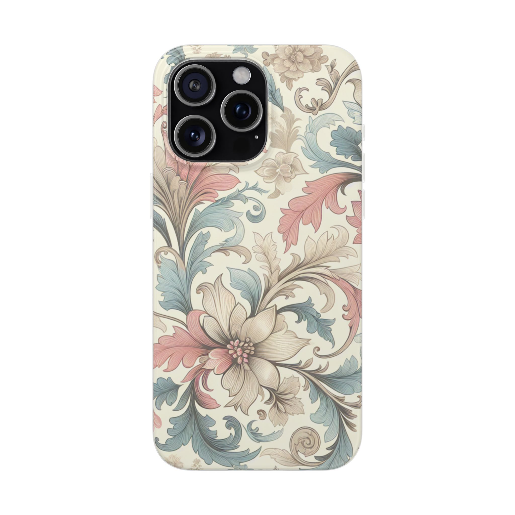 Floral Color Burst Trendy Resistant Flexi Phone Back Case - Image 2