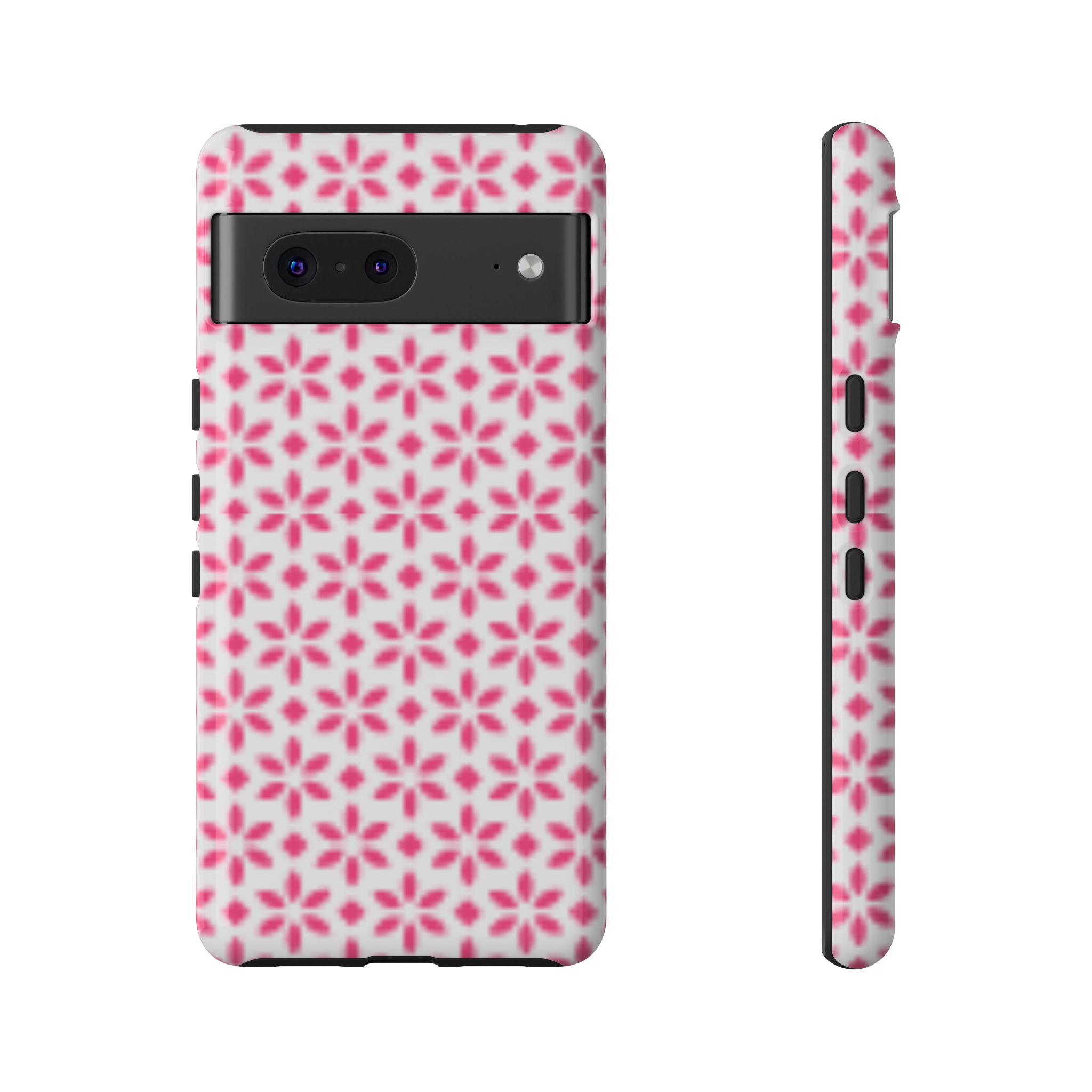 Flower Pattern Print Trendy Resistant Tough Phone Case - Image 5