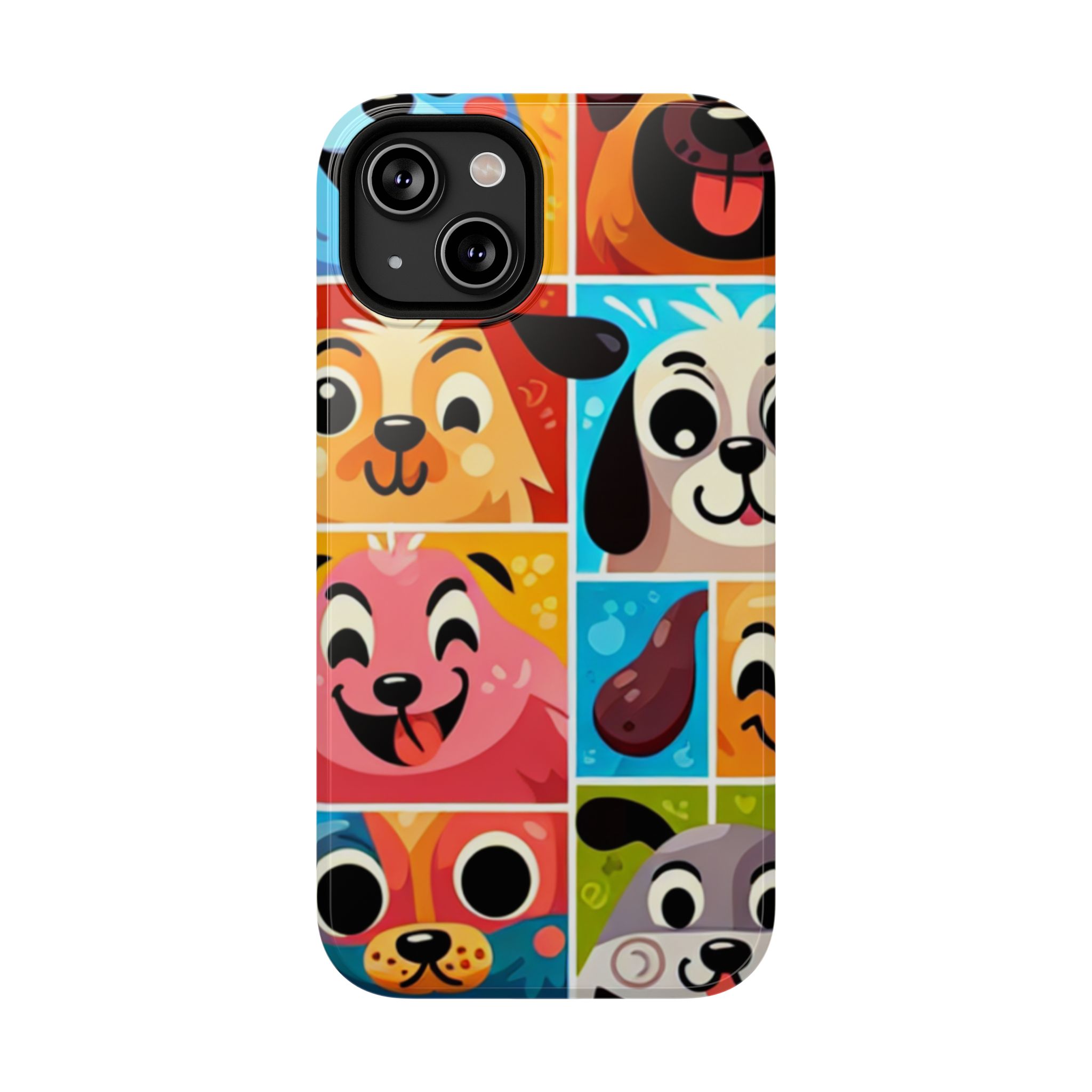 Funny Animal Faces Impact-Resistant Phone Back Case - Image 7