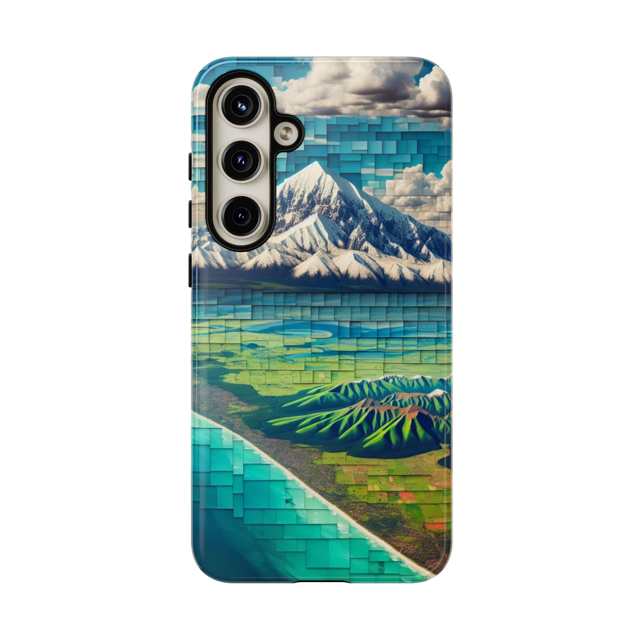 Landscape Collage Art Trendy Sleek Resistant Tough Phone Case - Image 11