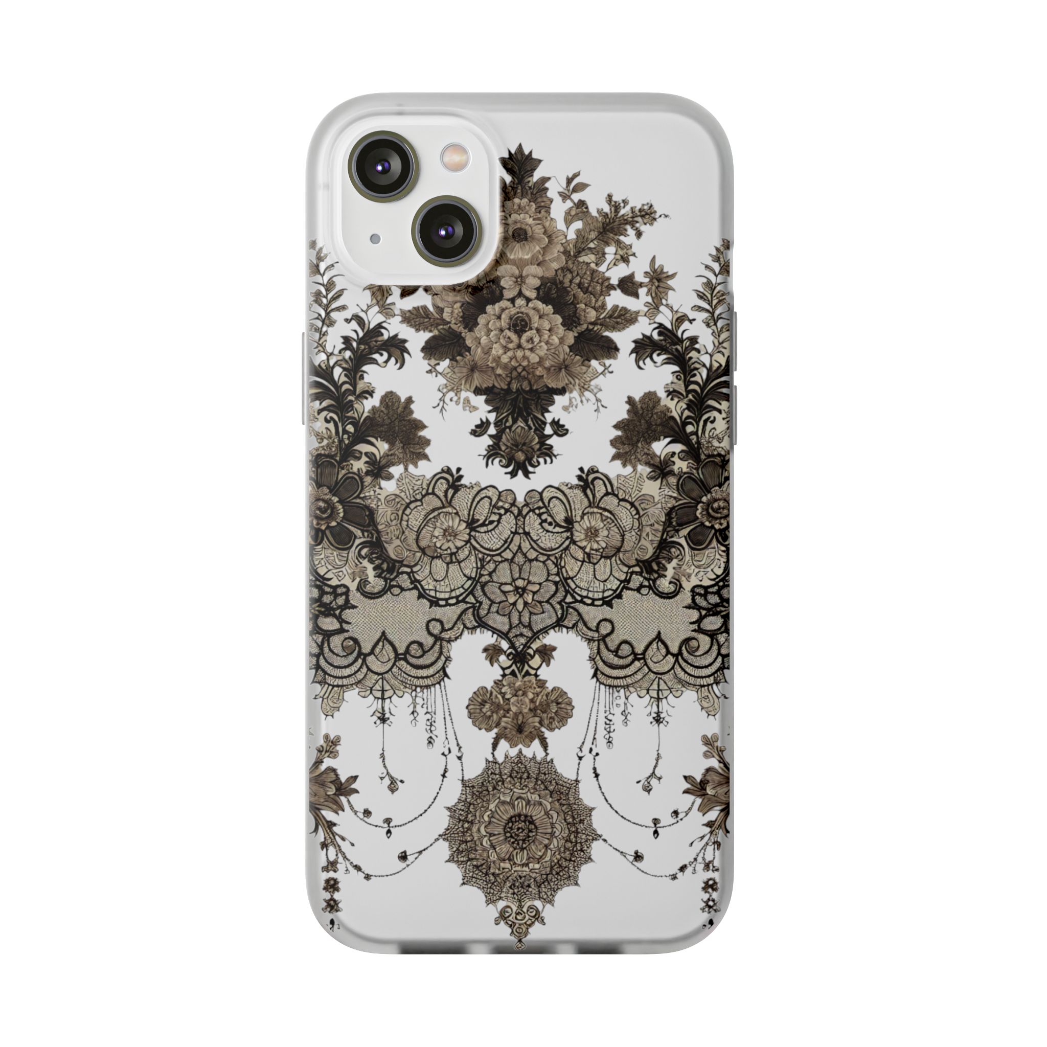 Floral Ornament Trendy Resistant Flexi Phone Back Case - Image 6