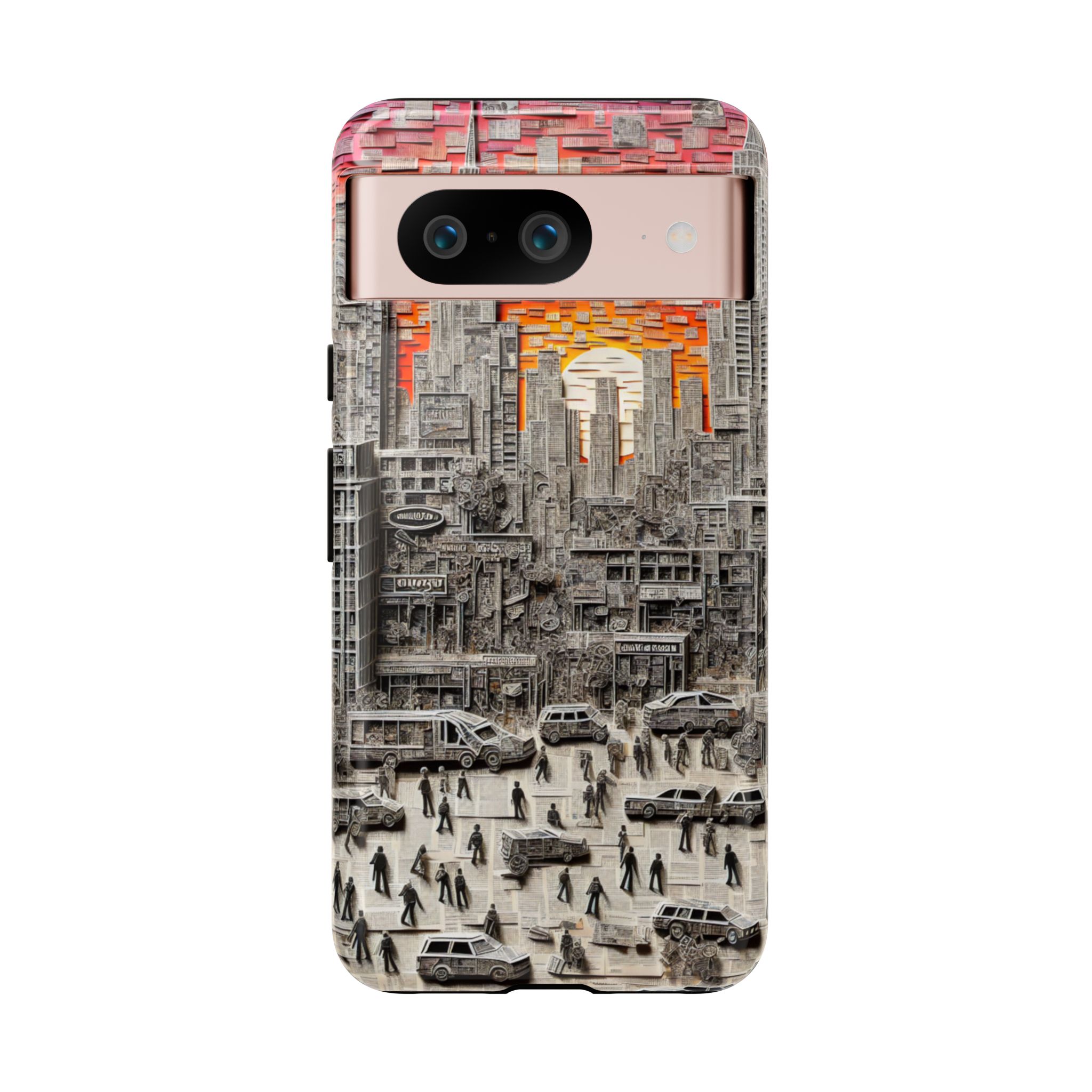 Paper Art Scenary Resistant Trendy Tough Phone Case - Image 3
