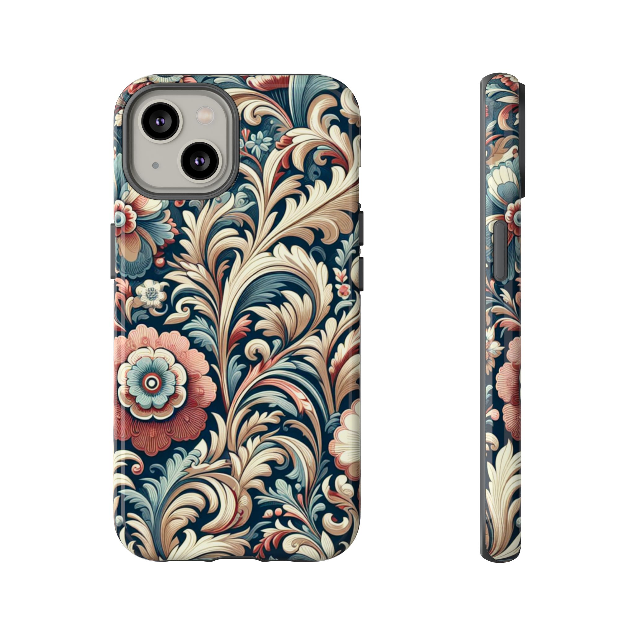Artistic Floral Resistant Trendy Tough Phone Case - Image 6
