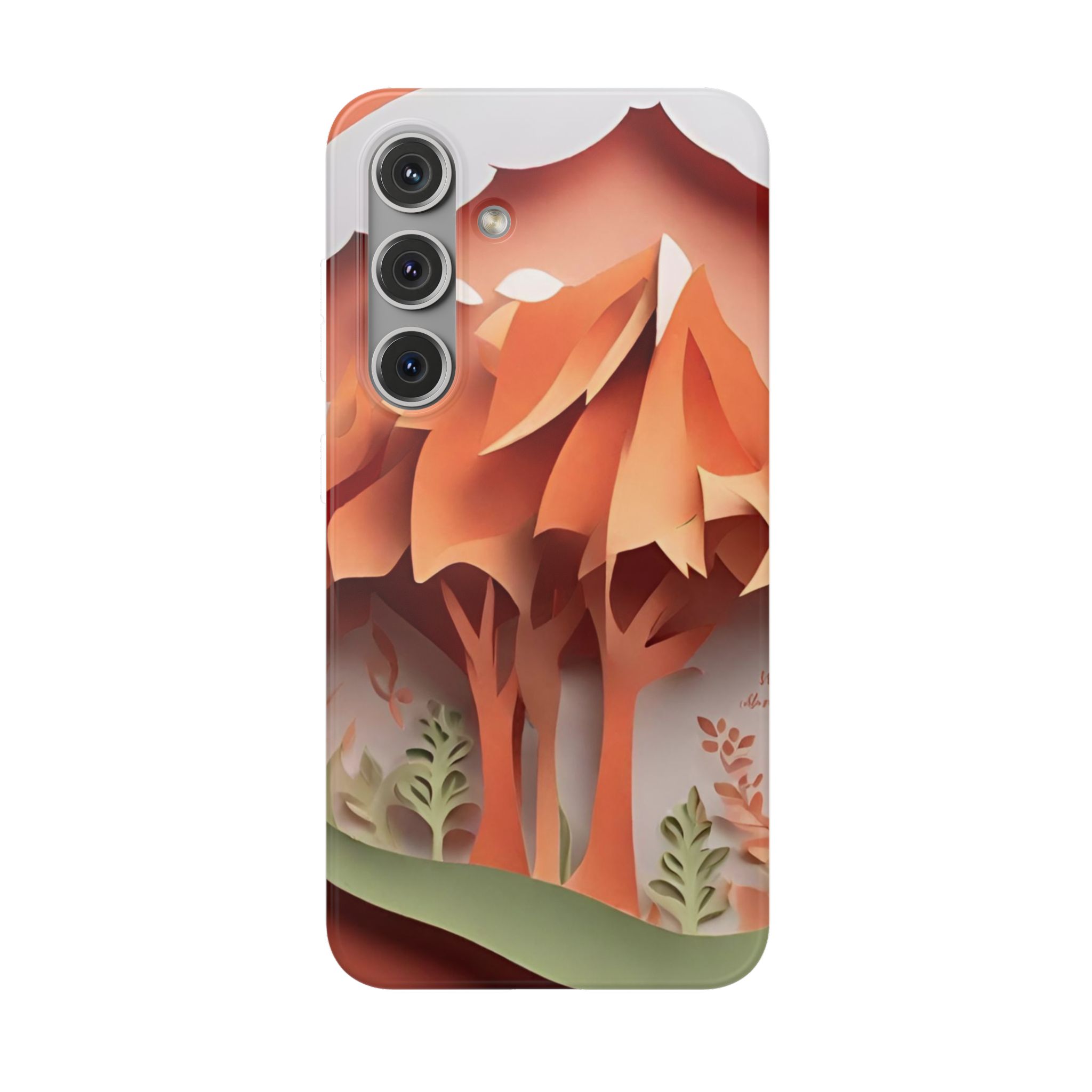 Paper Art 3D Design Print Trendy Resistant Flexi Phone Back Case - Image 7