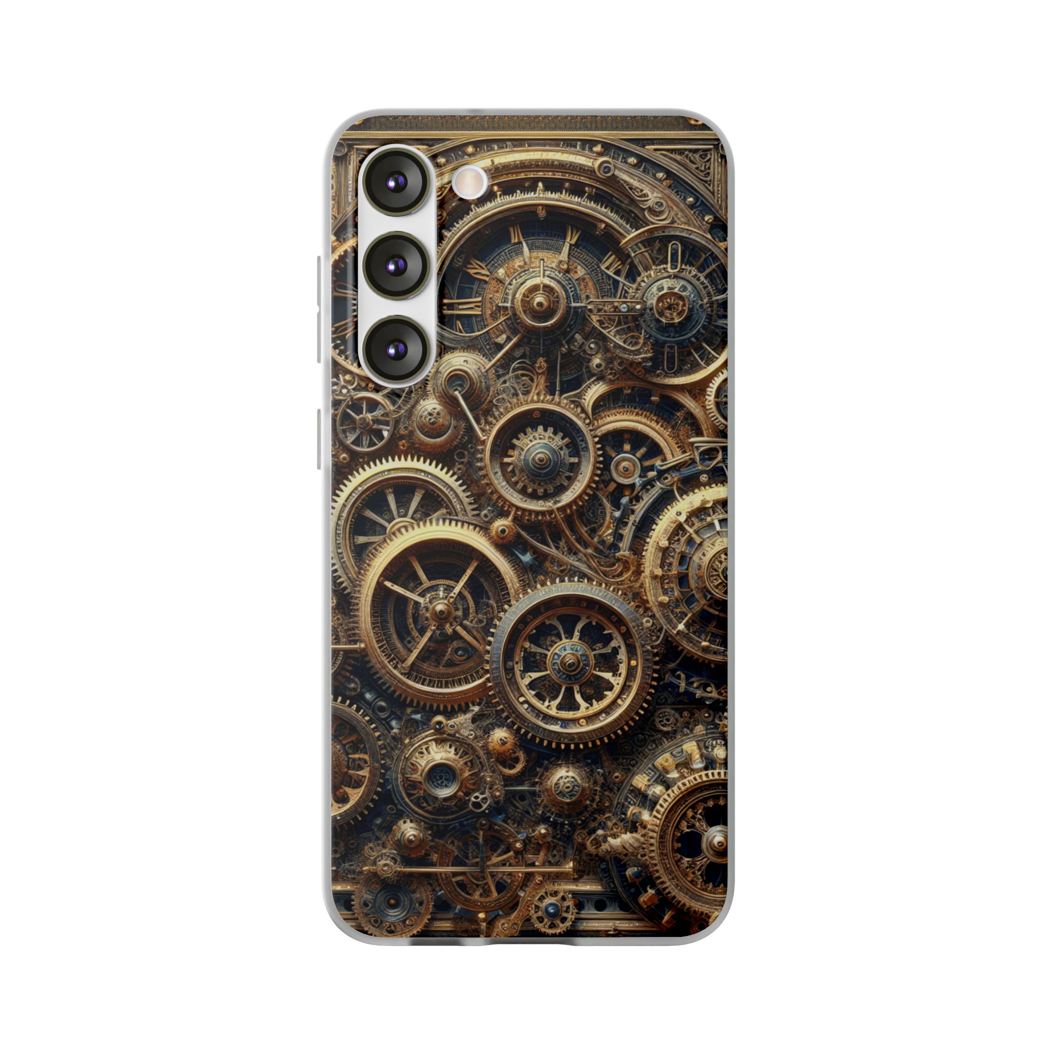 Steampunk Gallery Trendy Resistant Flexi Phone Back Case - Image 2