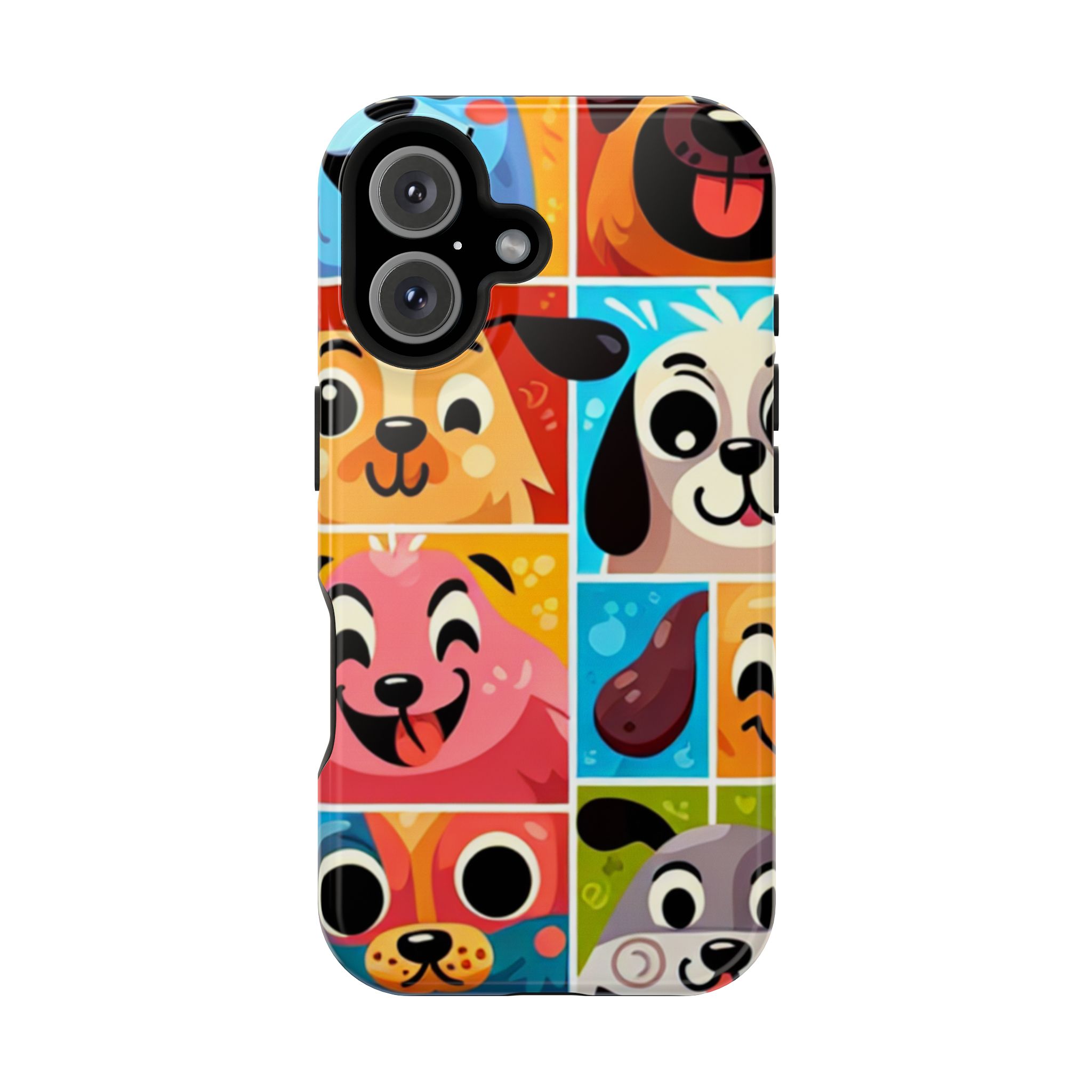 Funny Animal Faces Impact-Resistant Phone Back Case - Image 2