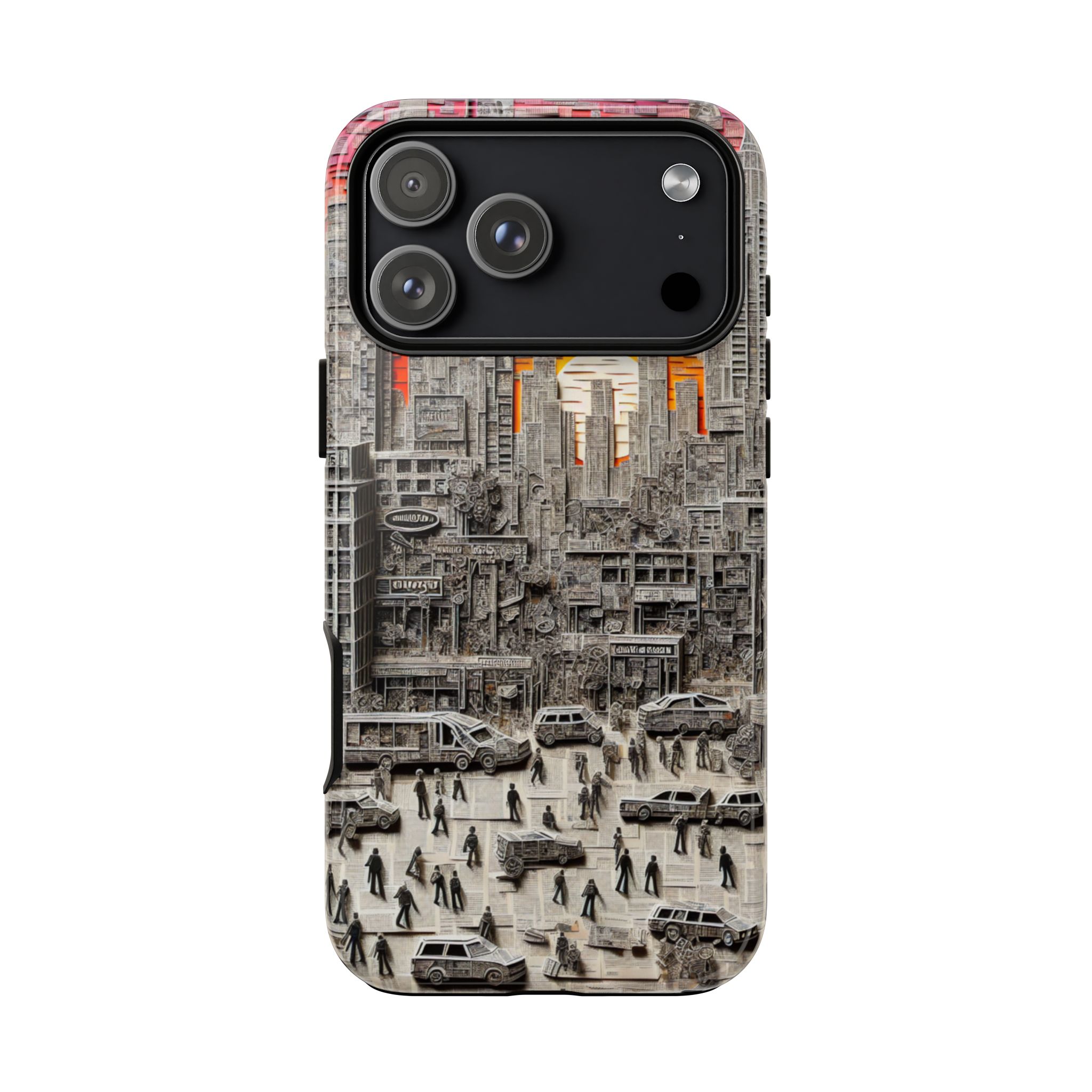 Paper Art Scenary Resistant Trendy Tough Phone Case - Image 2