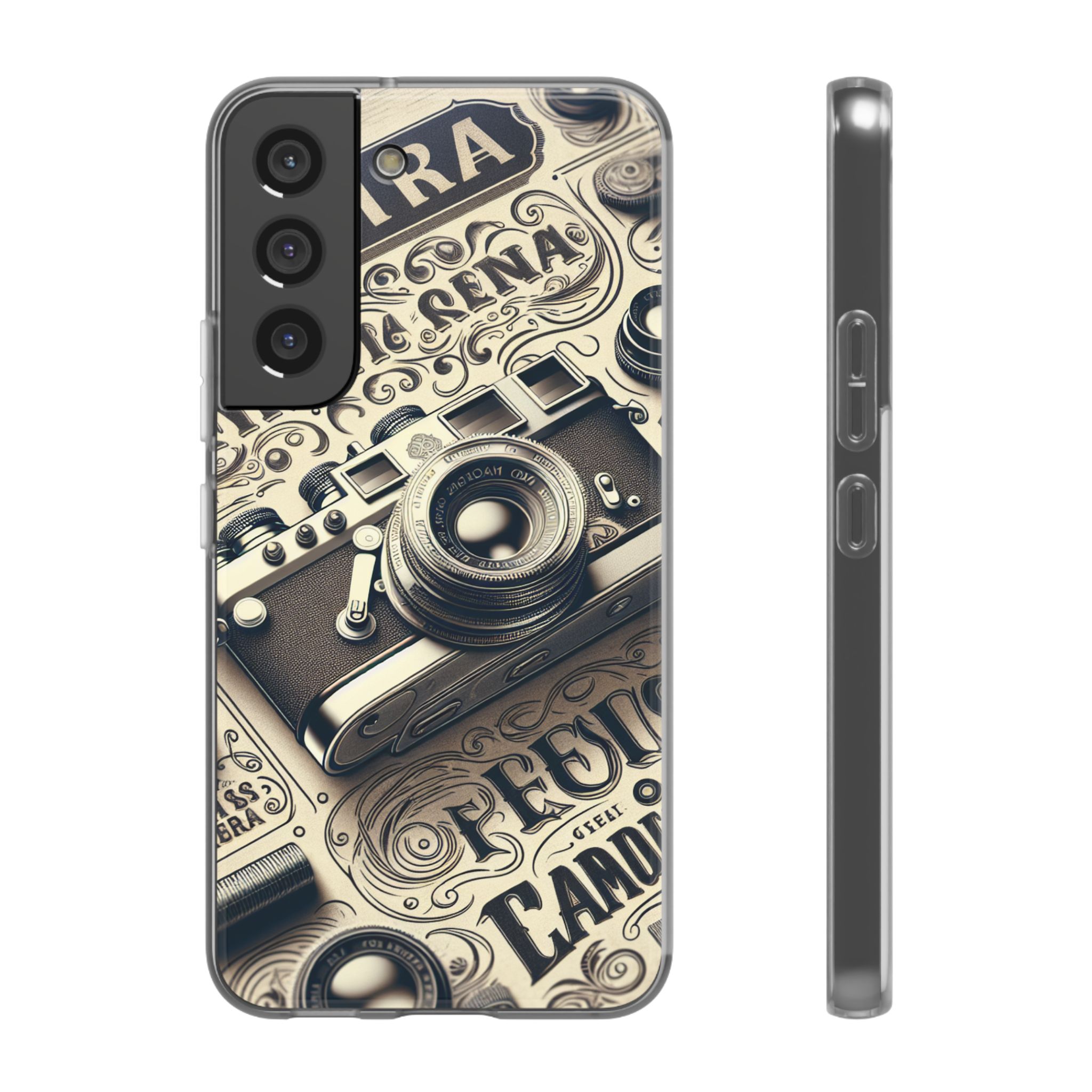 Classic Camera Trendy Resistant Flexi Phone Back Case - Image 4