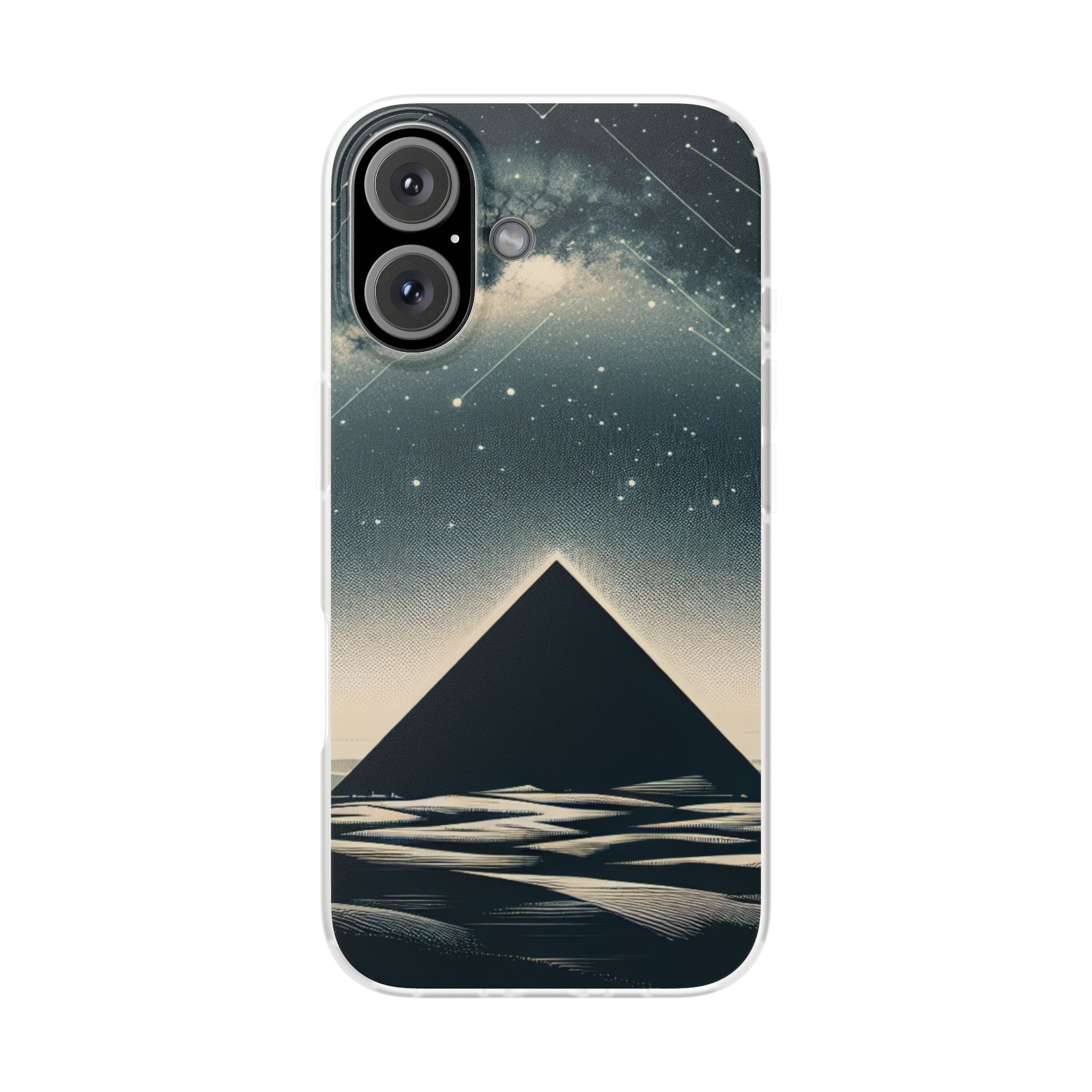 Pyramid In Night Sky Trendy Resistant Flexi Phone Back Case - Image 2
