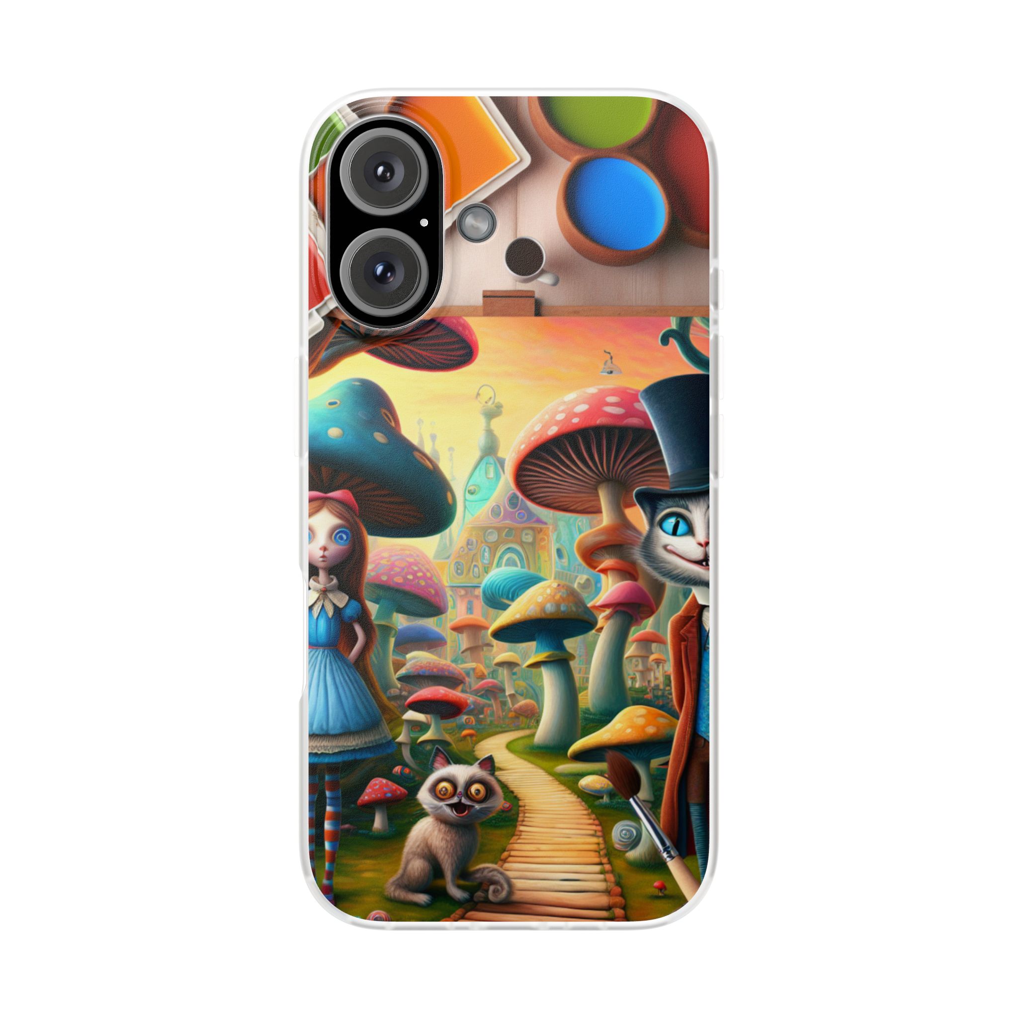Mushroom Magical World Trendy Resistant Flexi Phone Back Case - Image 2