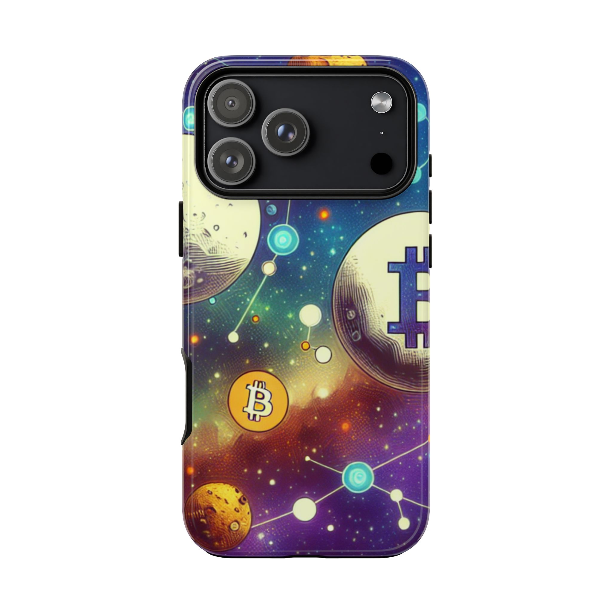 Crypto Universe Trendy Popular Sleek Resistant Tough Phone Case - Image 2