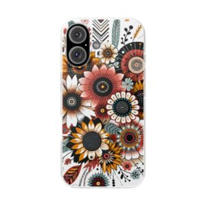 Floral Artistic Bouquet Trendy Resistant Flexi Phone Back Case