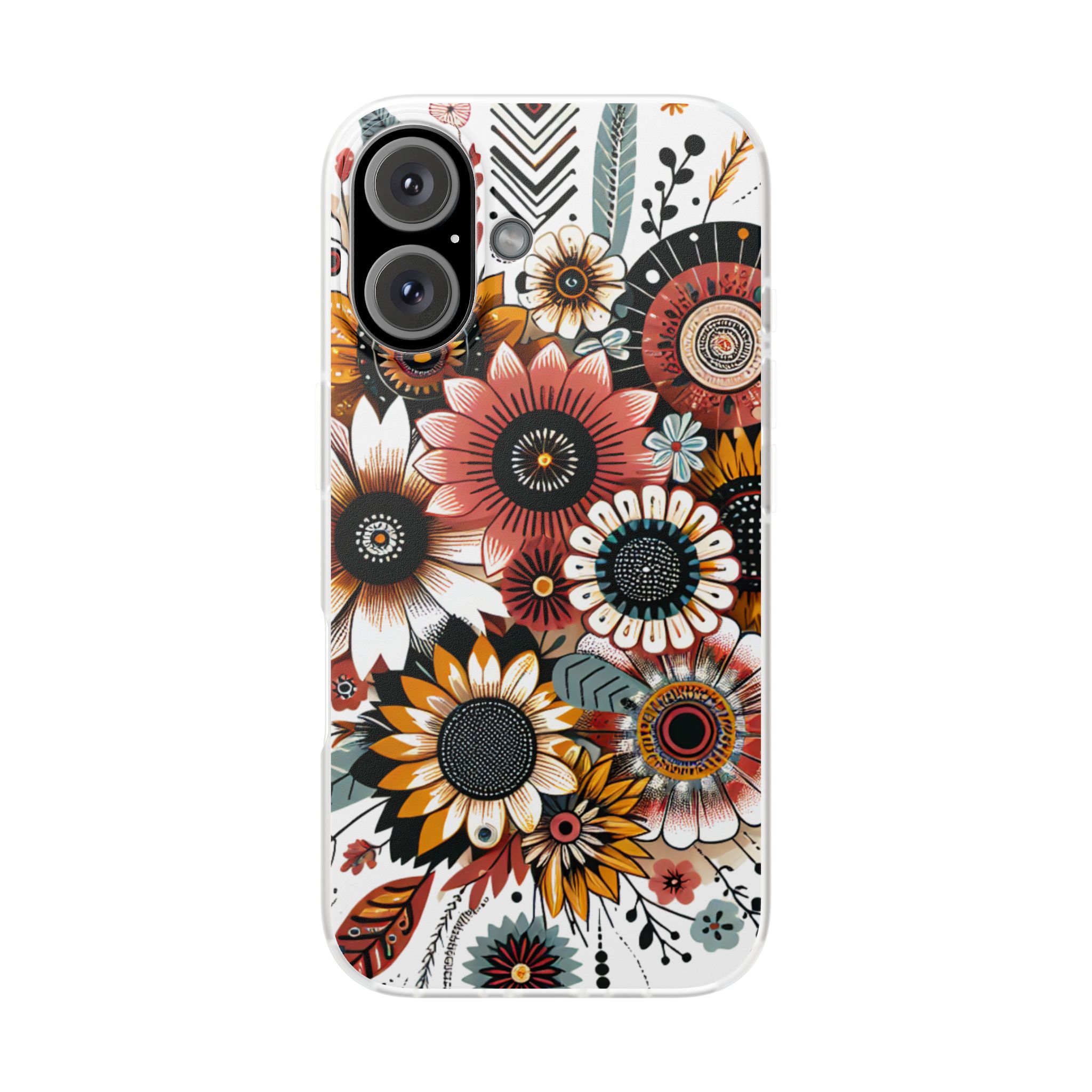 Floral Artistic Bouquet Trendy Resistant Flexi Phone Back Case