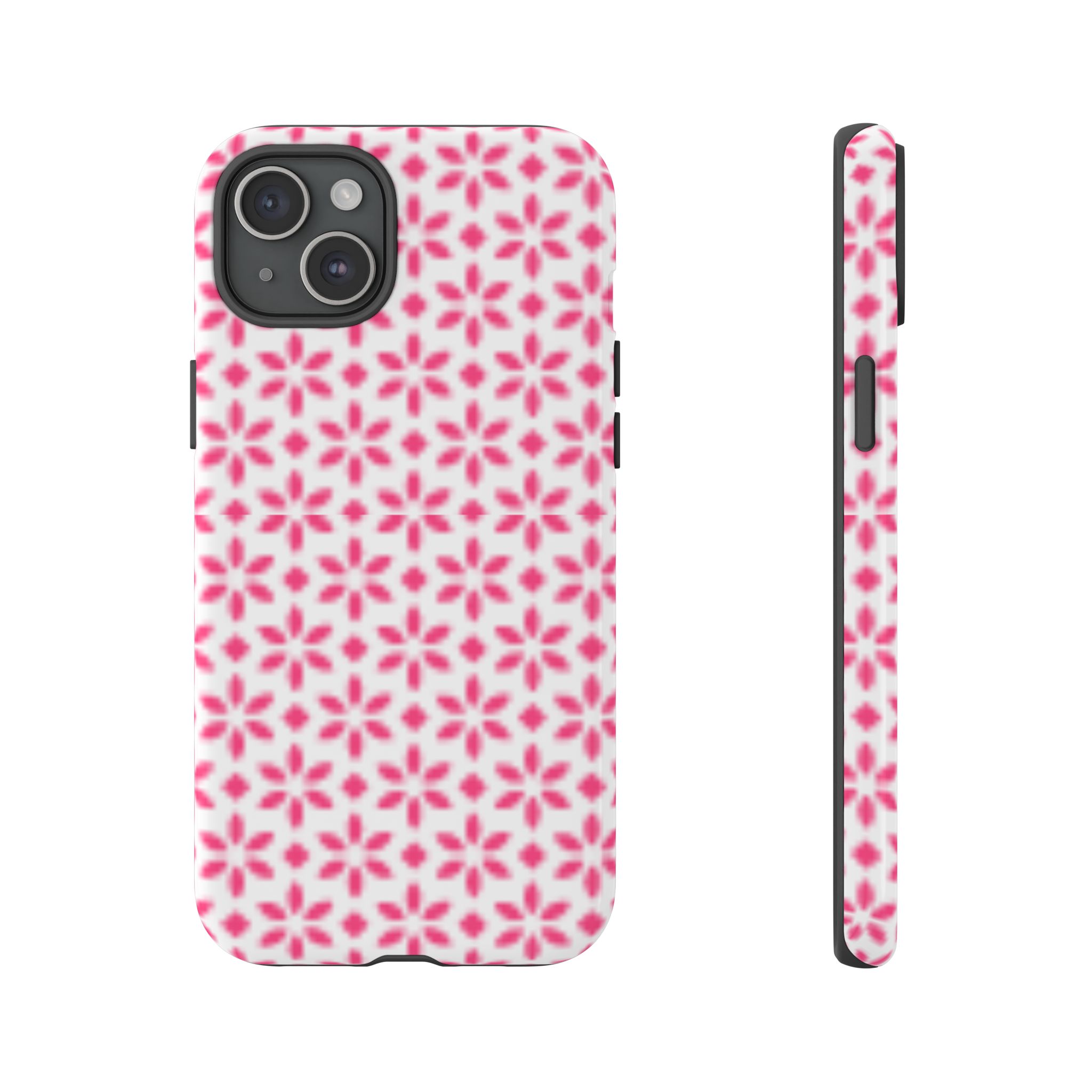 Flower Pattern Print Trendy Resistant Tough Phone Case - Image 9