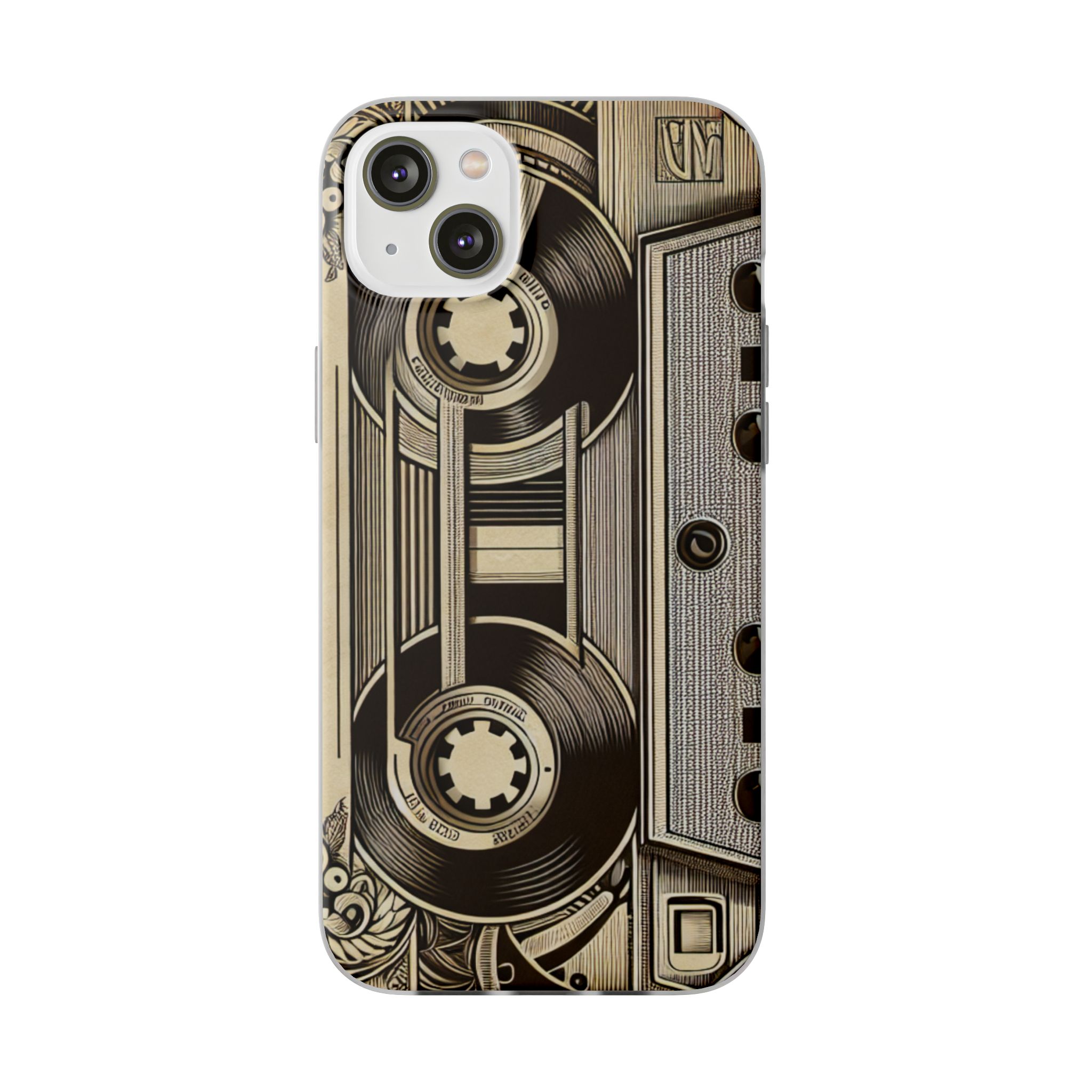 Classic Cassette Printed Trendy Resistant Flexi Case - Image 6
