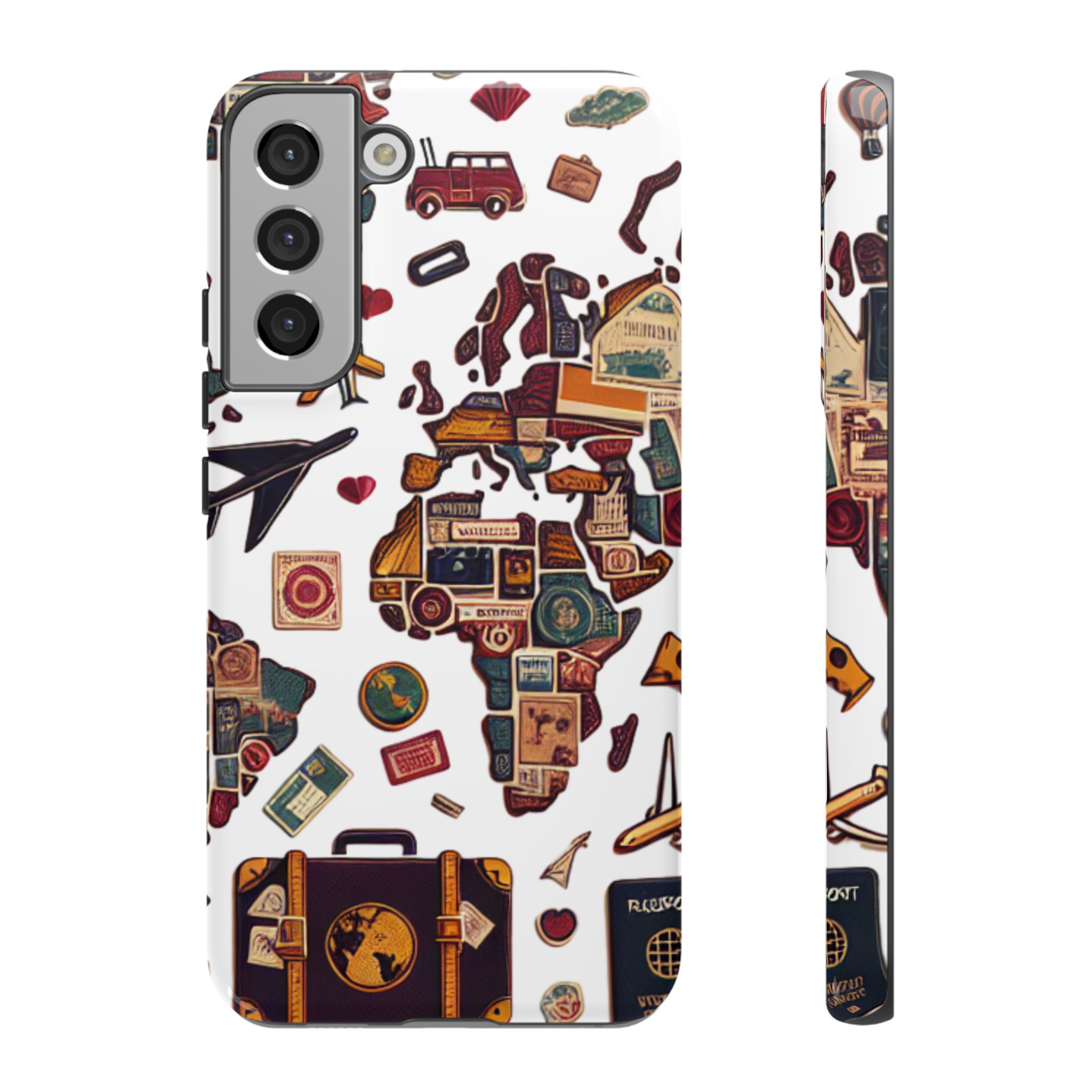 World Travel Trendy Sleek Resistant Tough Phone Case - Image 6