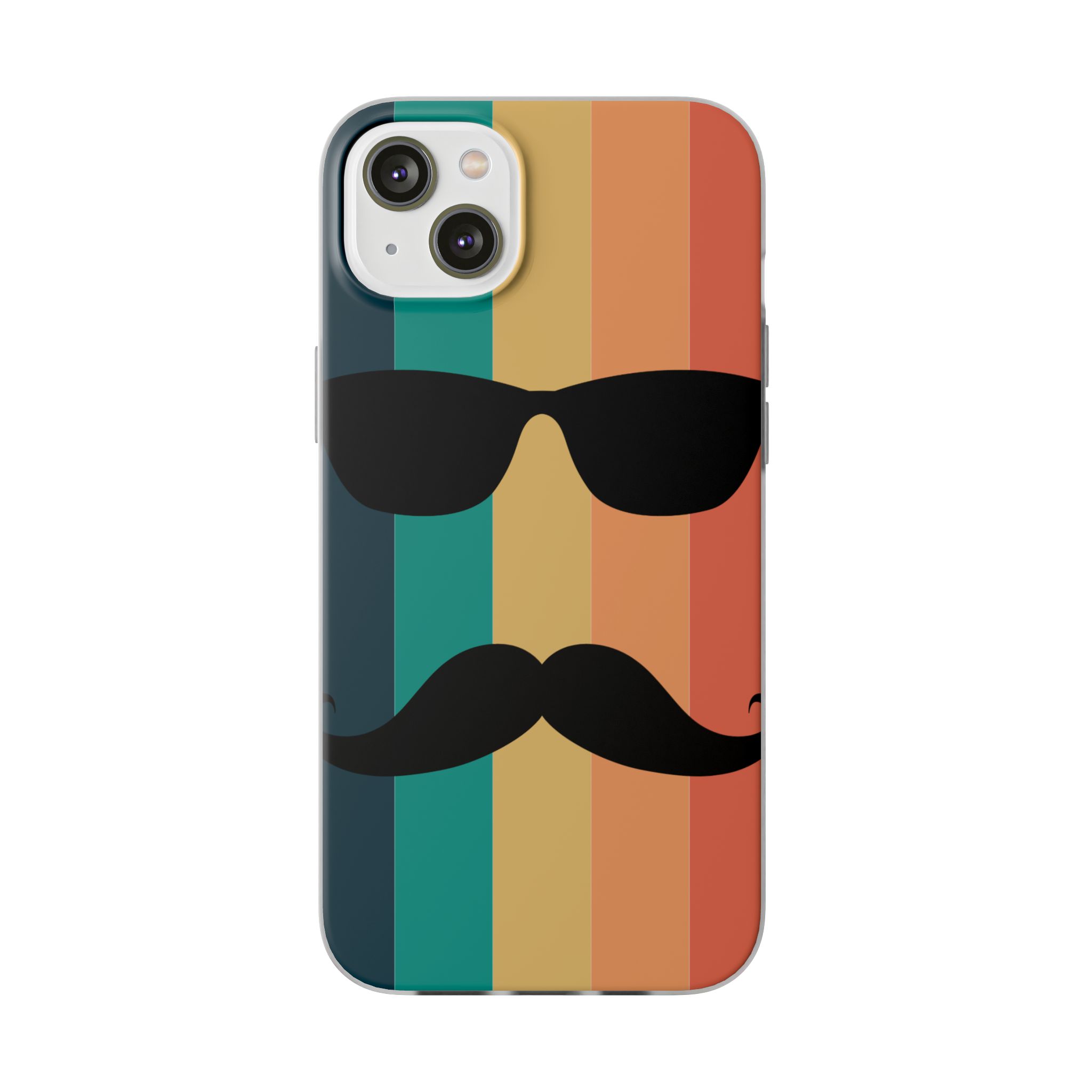 Sunglass & Moustache Trendy Resistant Flexi Case - Image 6