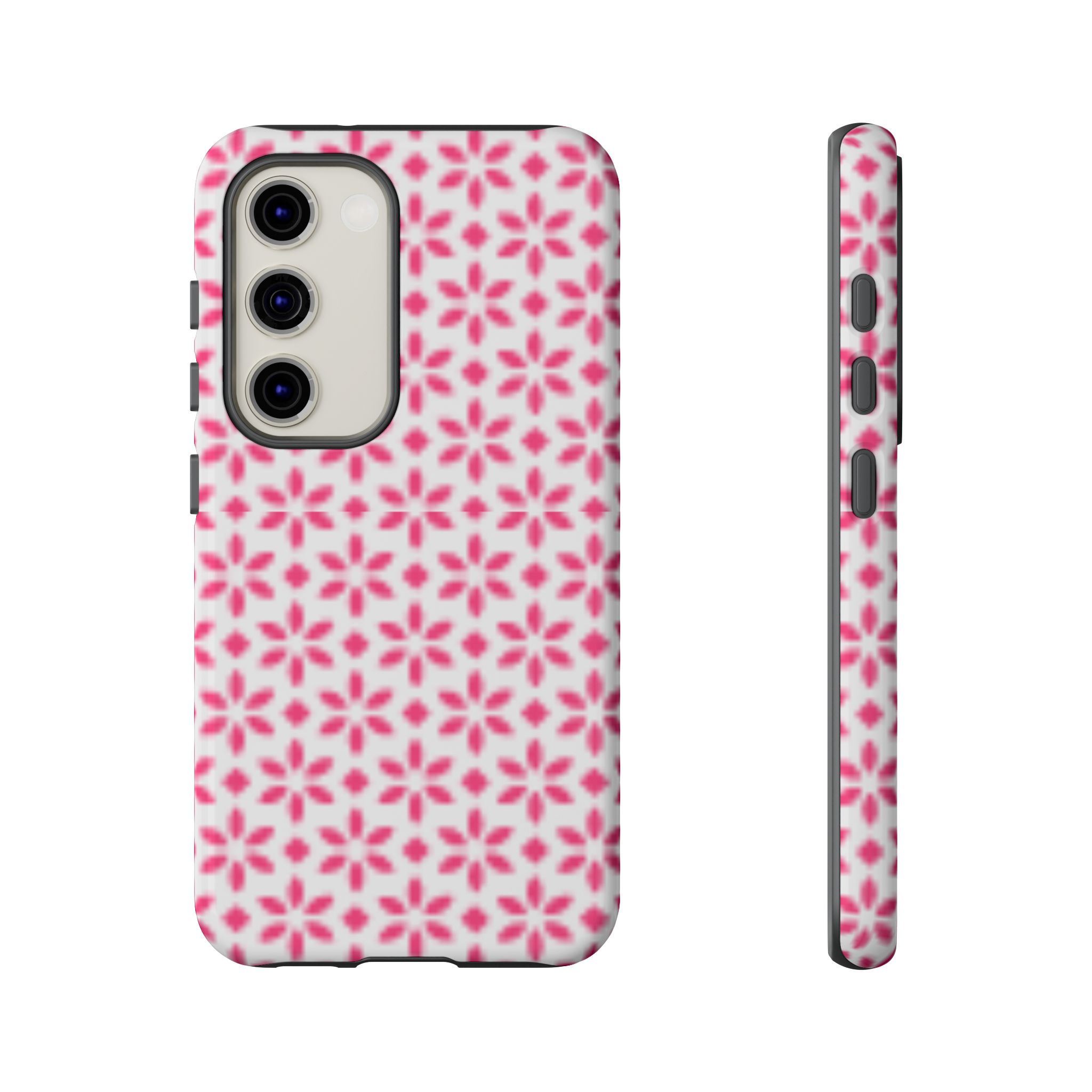 Flower Pattern Print Trendy Resistant Tough Phone Case - Image 8