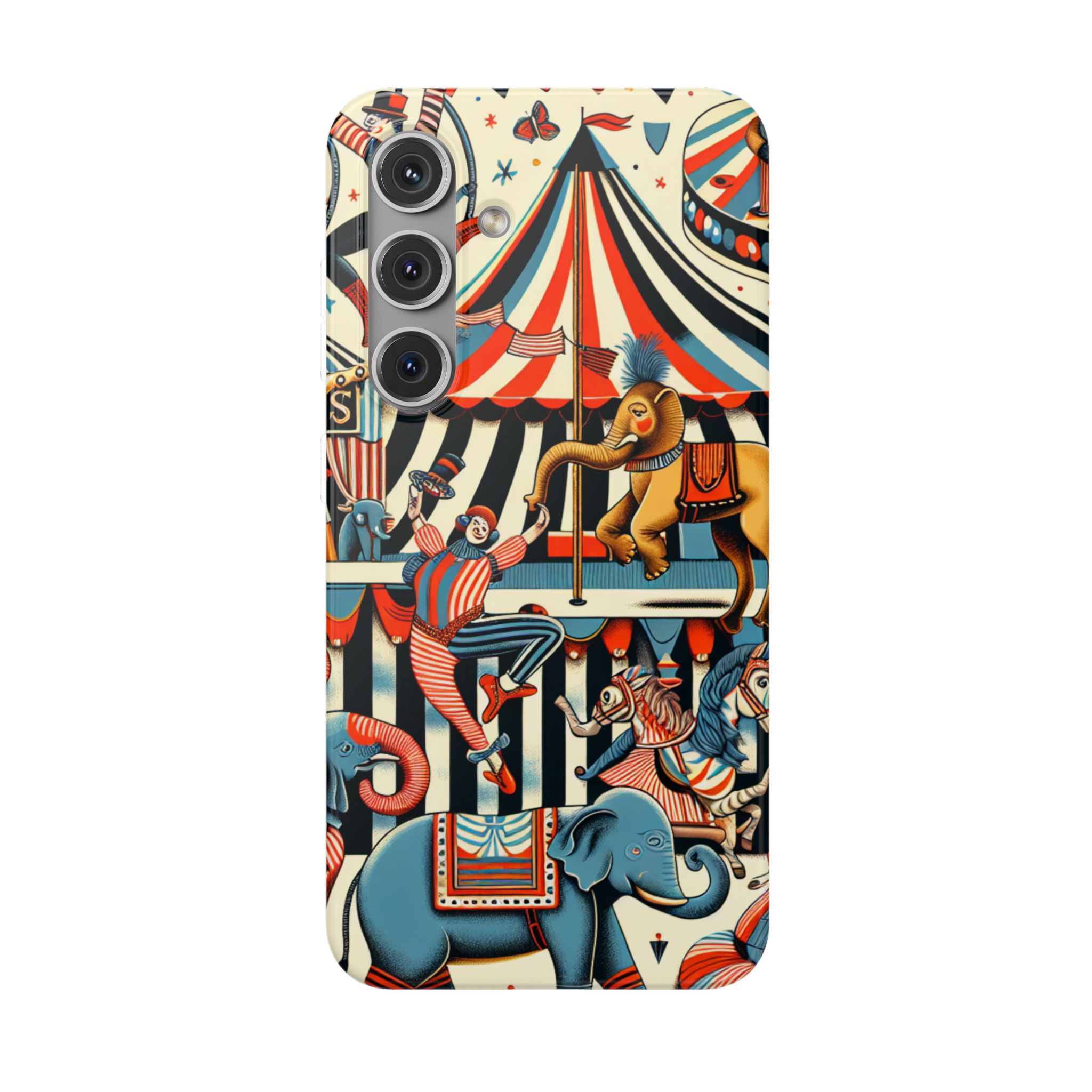 Circus Adventure Trendy Resistant Flexi Phone Back Case - Image 7