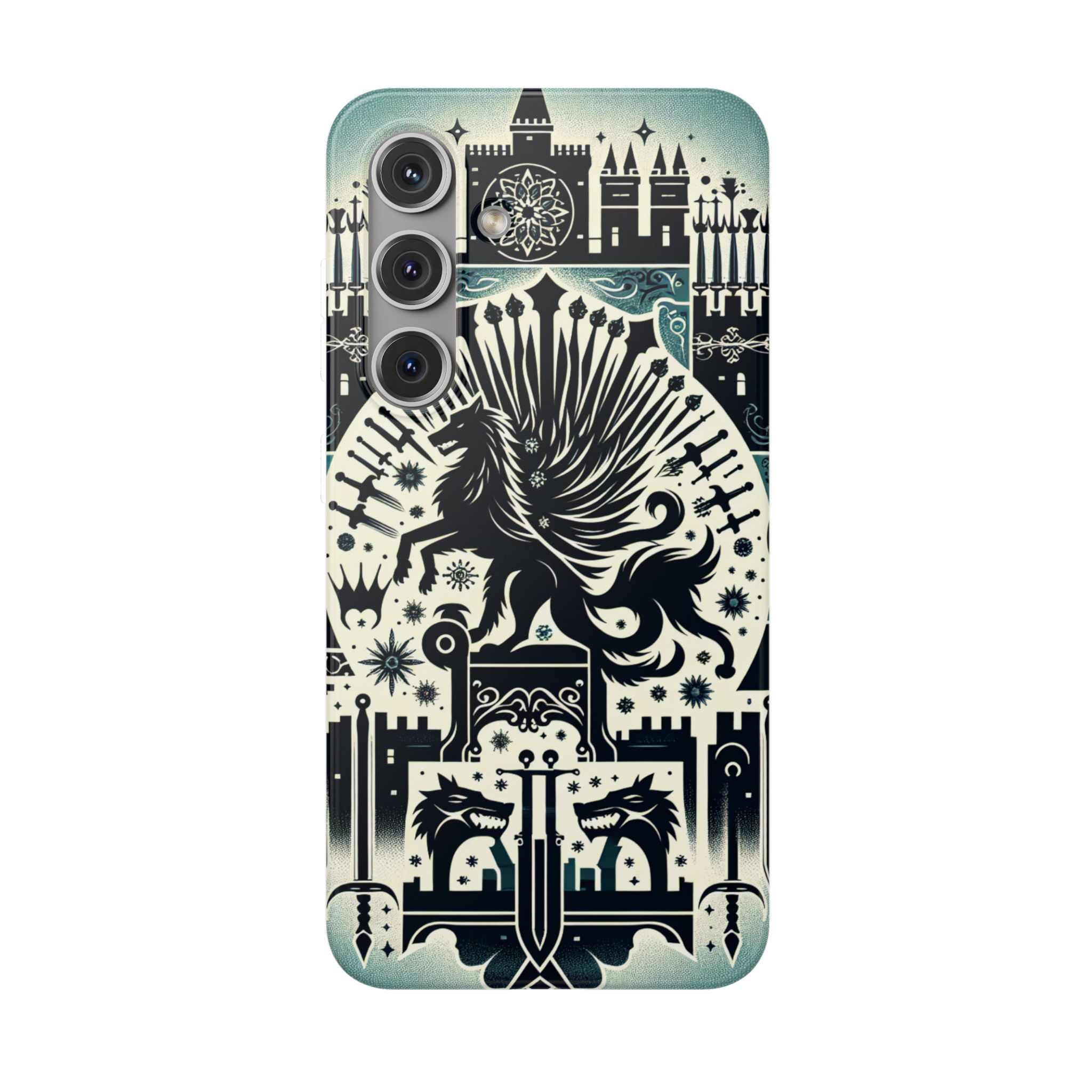 Ancient King Crest Theme Trendy Resistant Flexi Phone Back Case - Image 7