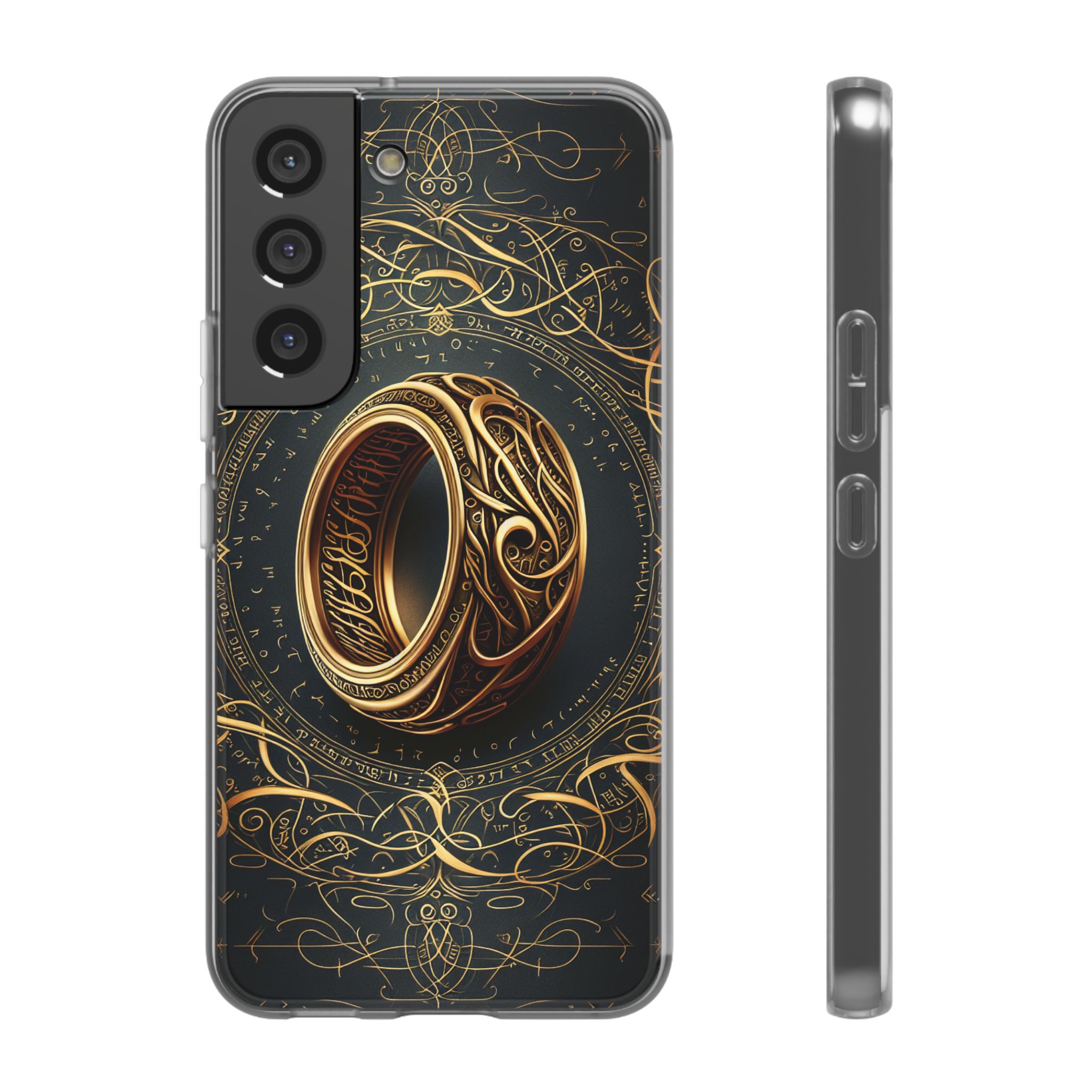The Golden Ring Trendy Resistant Flexi Phone Back Case - Image 5