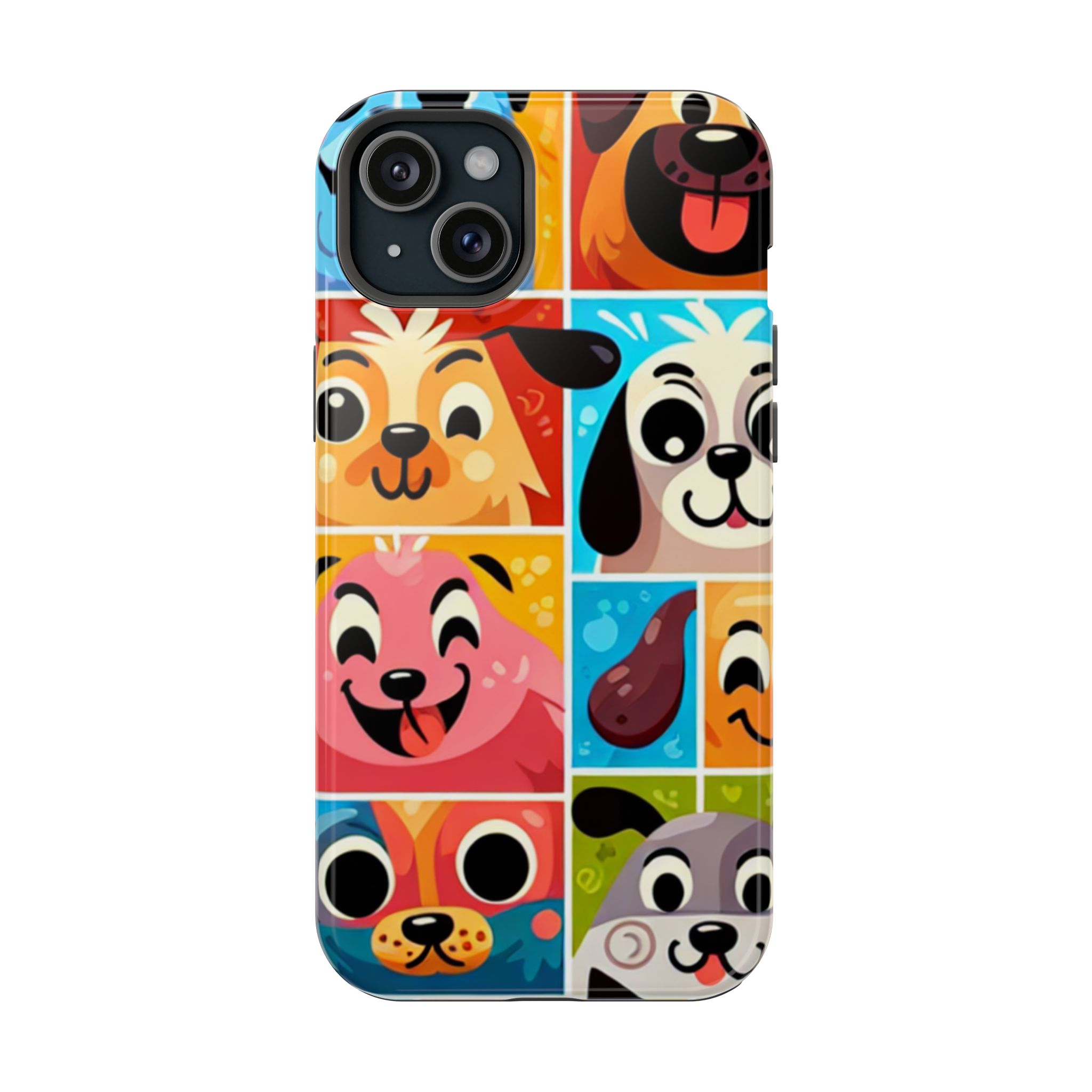 Funny Animal Faces Impact-Resistant Phone Back Case - Image 6