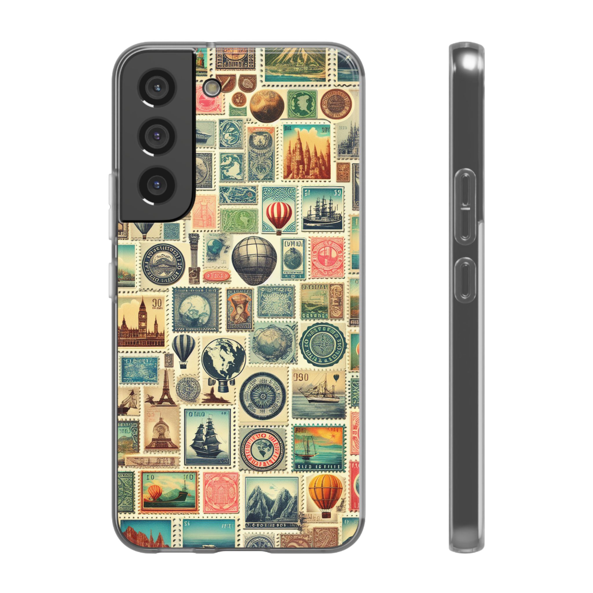 Travel Fun Stamp Trendy Resistant Flexi Phone Back Case - Image 5