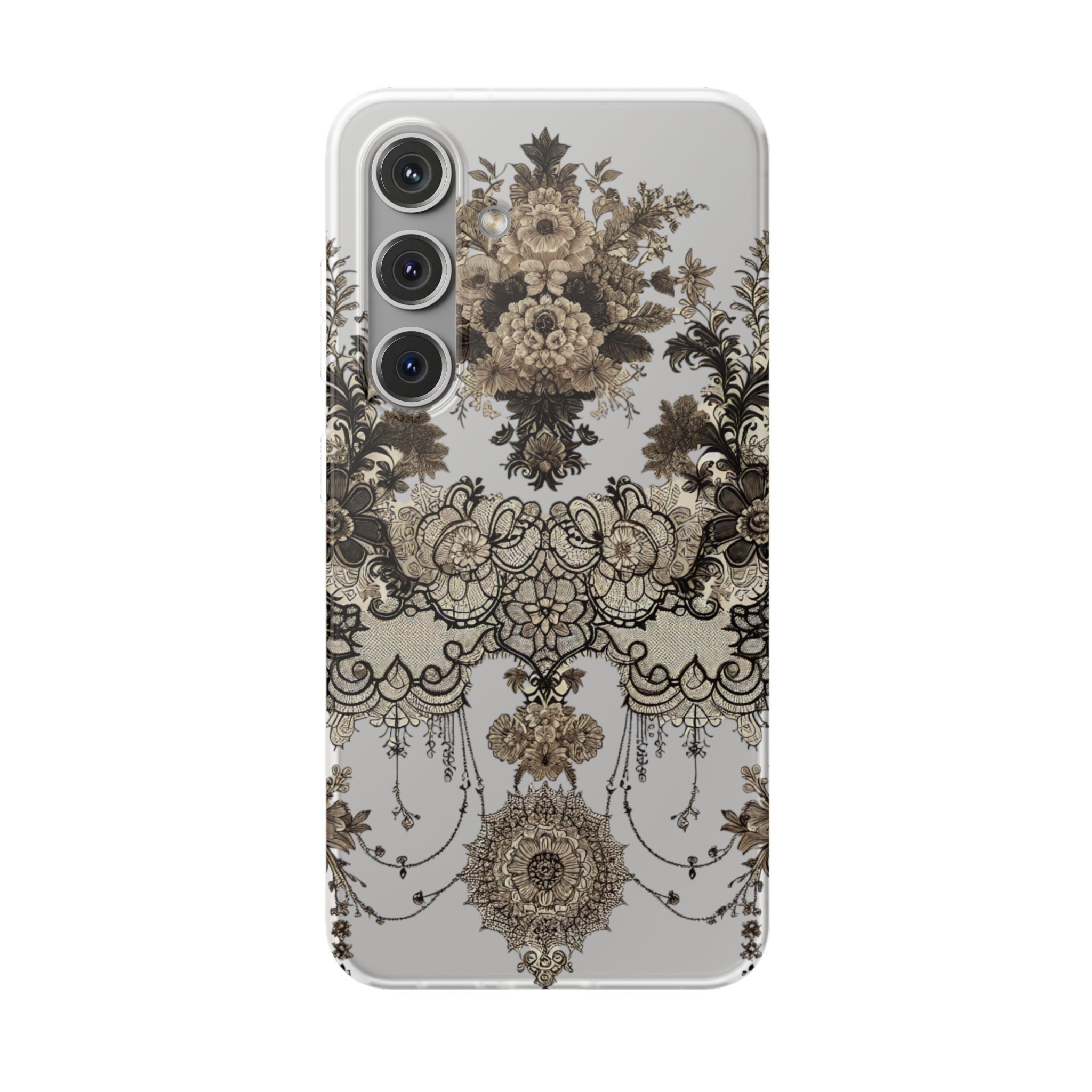 Floral Ornament Trendy Resistant Flexi Phone Back Case - Image 7